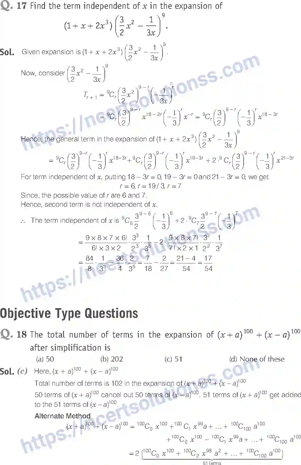 NCERT-Exemplar-Solution-Class-11-Mathematics-Binomial-Theorem-68-page-9