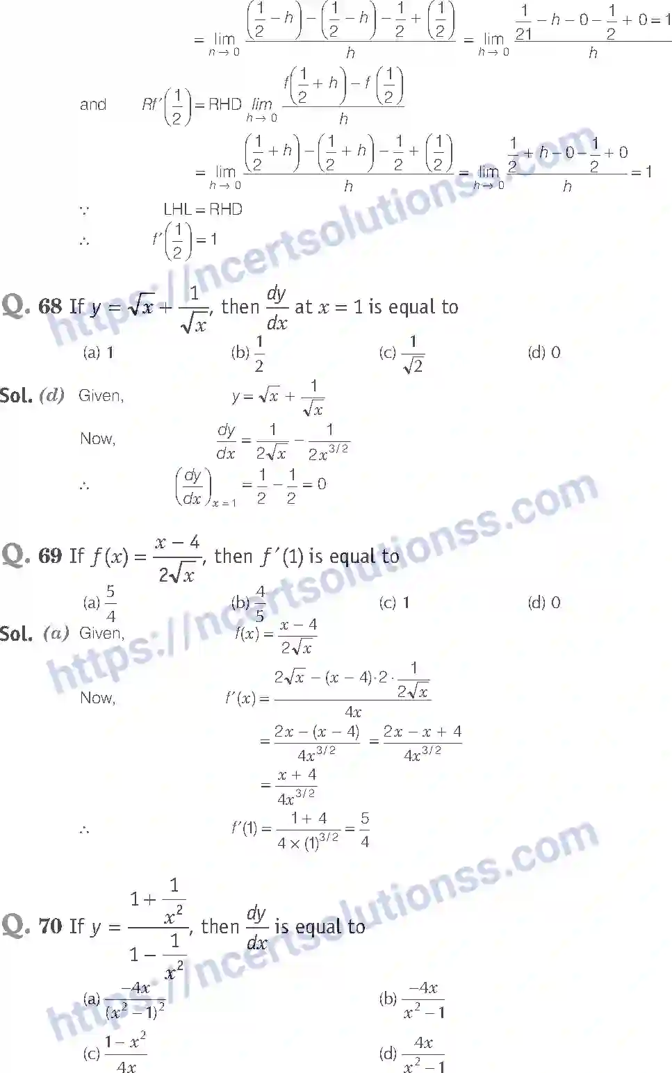 NCERT-Exemplar-Solution-Class-11-Mathematics-Limits-And-Derivatives-73-page-28