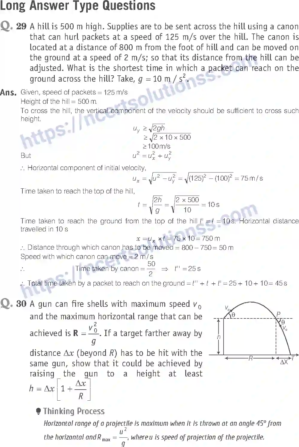 NCERT-Exemplar-Solution-Class-11-Physics-Motion-In-a-Plane-115-page-15