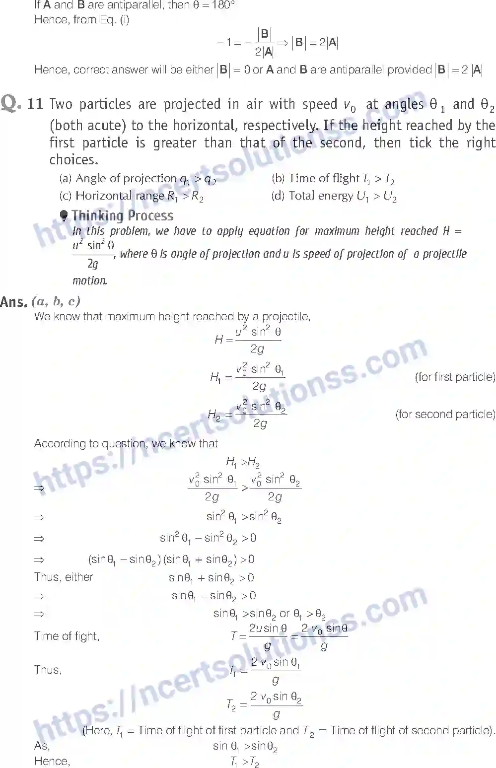 NCERT-Exemplar-Solution-Class-11-Physics-Motion-In-a-Plane-115-page-5