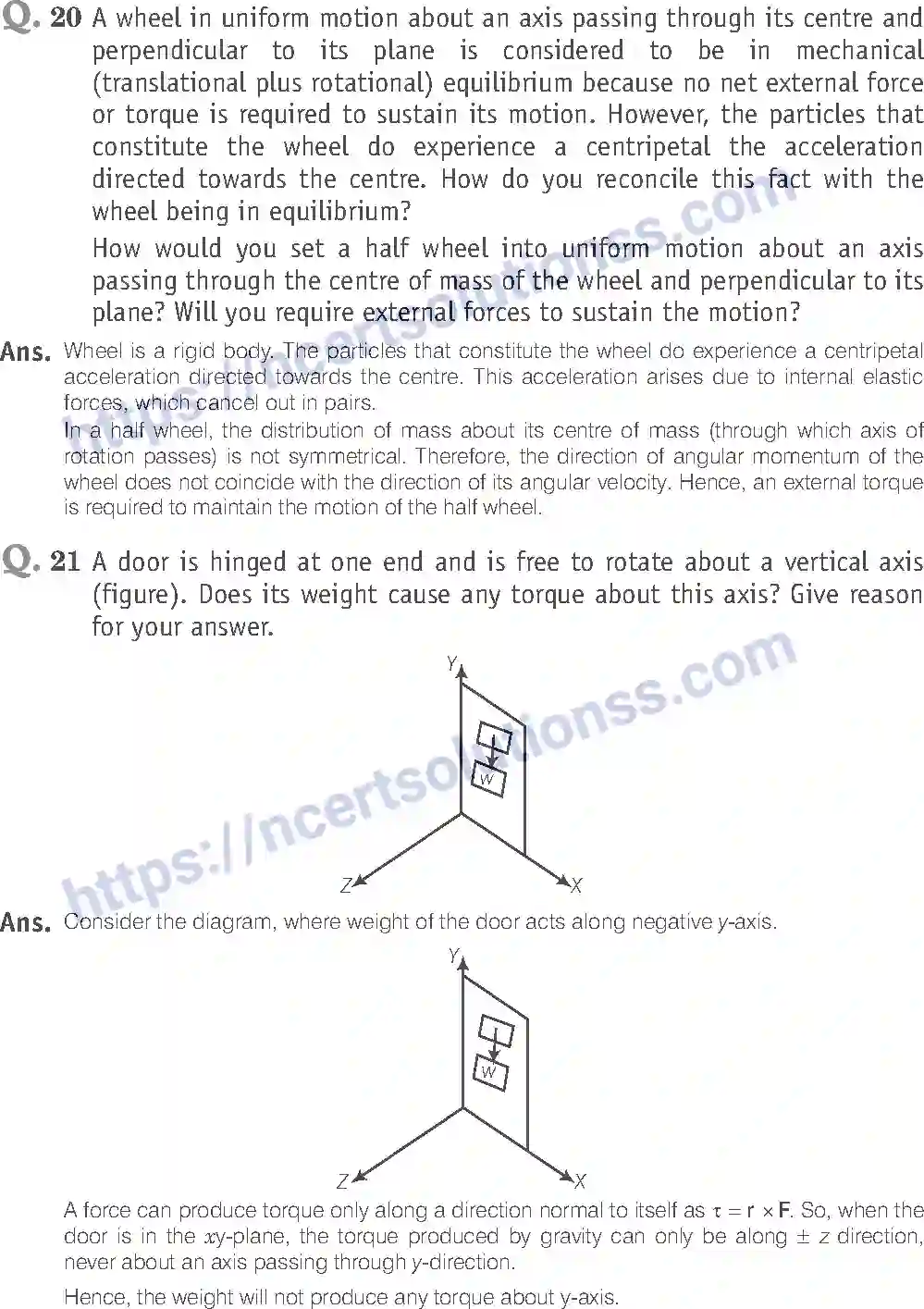 NCERT-Exemplar-Solution-Class-11-Physics-System-of-Particles-And-Rotational-Motion-118-page-10