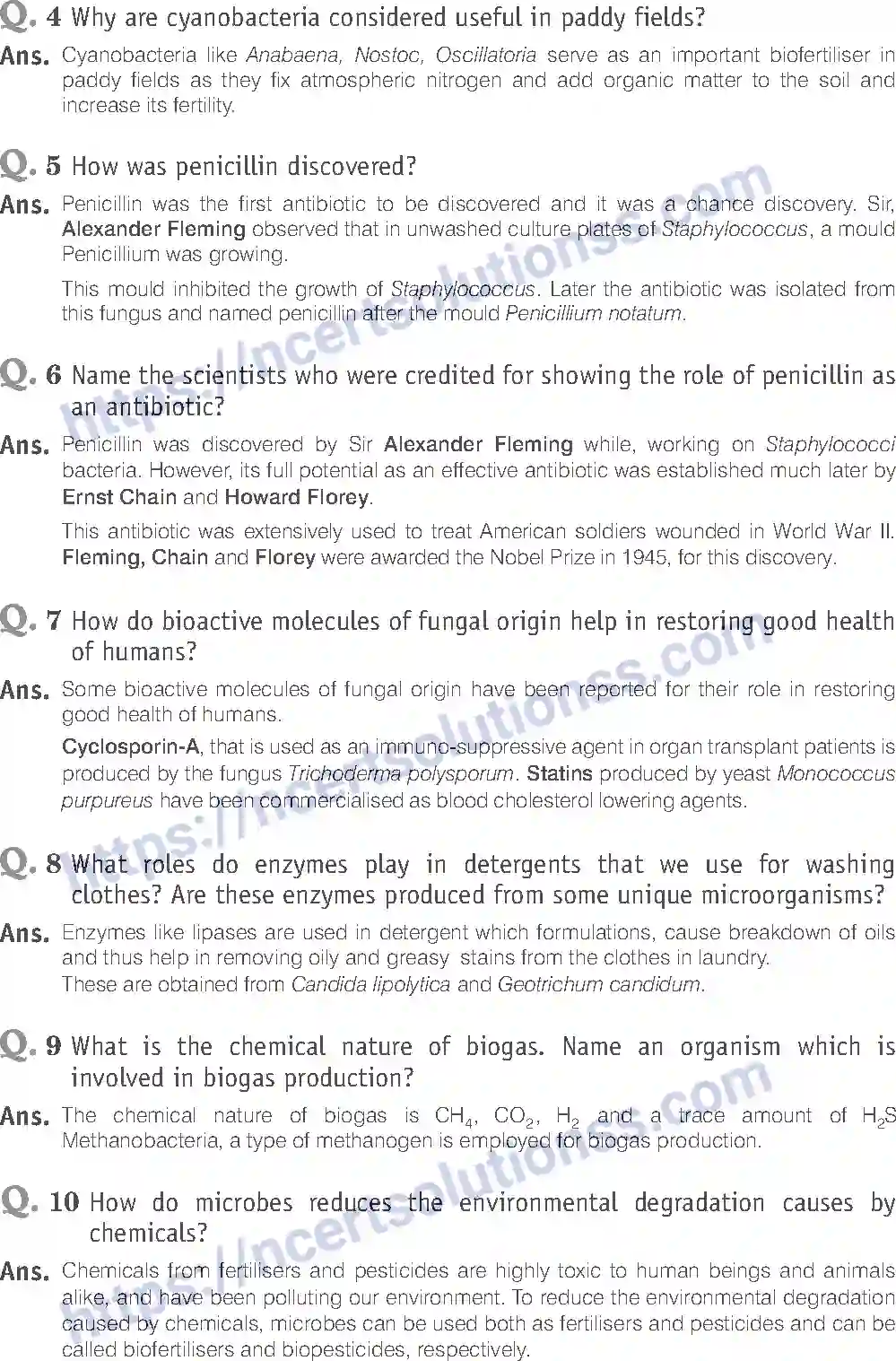 NCERT-Exemplar-Solution-Class-12-Biology-Microbes-in-Human-Welfare-23-page-11