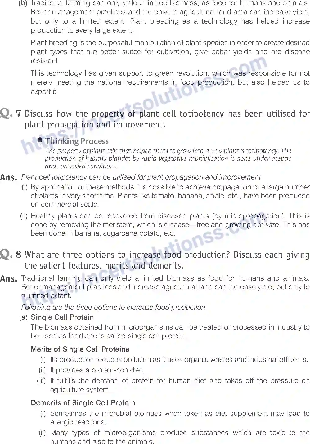 NCERT-Exemplar-Solution-Class-12-Biology-Strategies-for-Enhancement-in-Food-Production-22-page-19