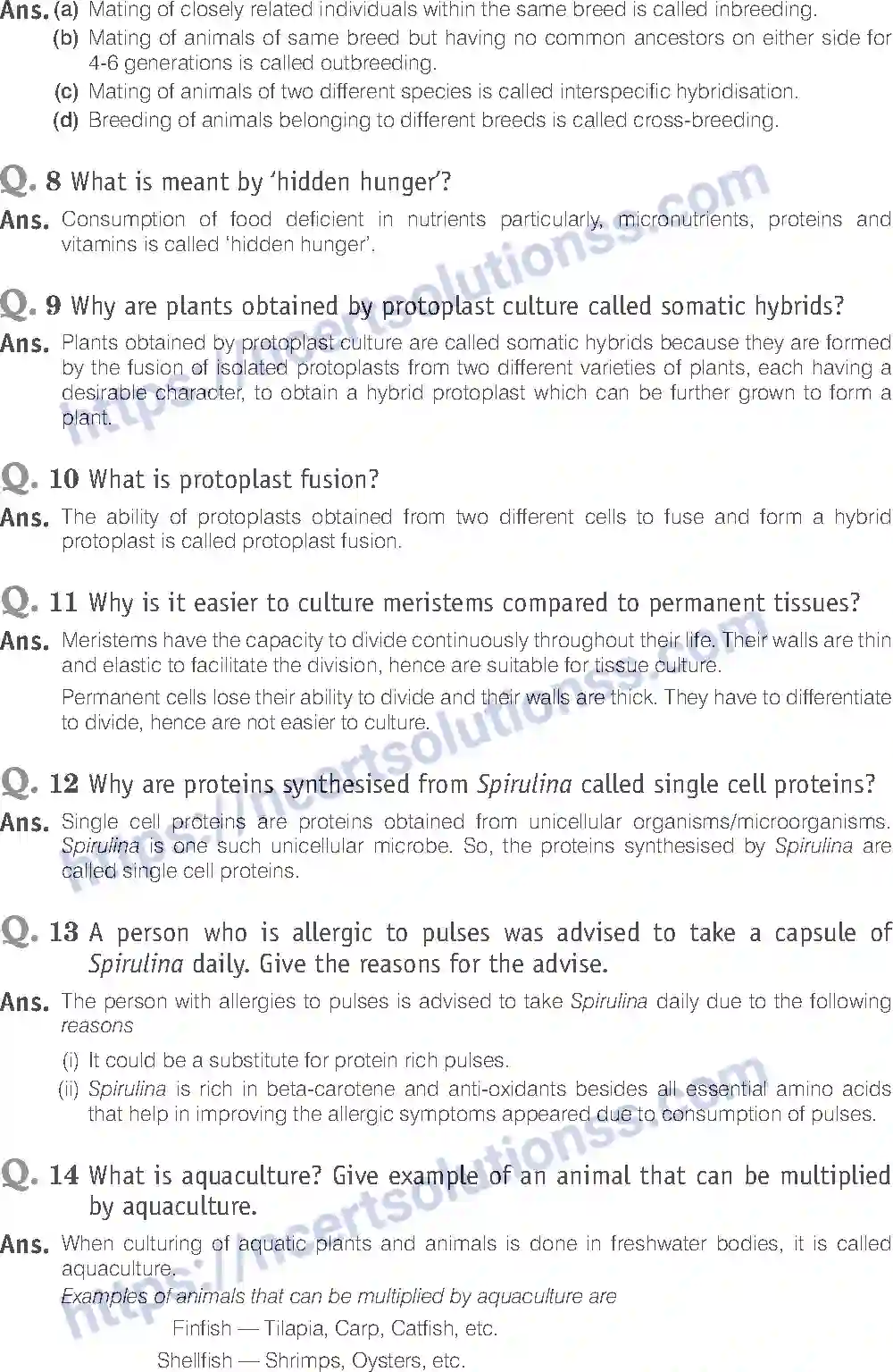 NCERT-Exemplar-Solution-Class-12-Biology-Strategies-for-Enhancement-in-Food-Production-22-page-9