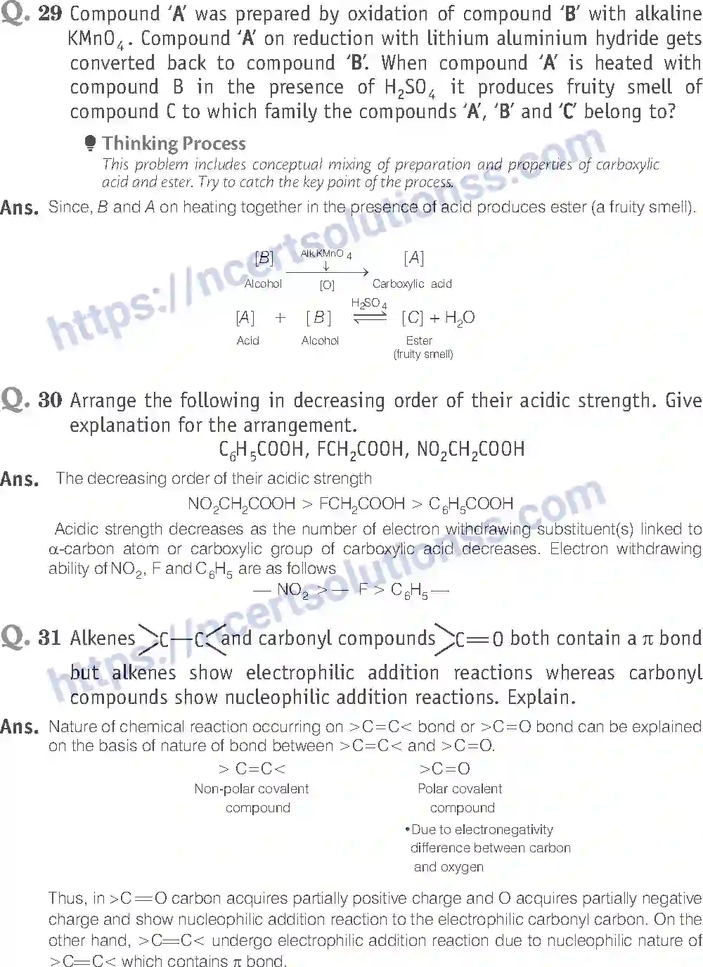 NCERT-Exemplar-Solution-Class-12-Chemistry-Aldehyde-Ketones-and-Carboxylic-Acids-41-page-12