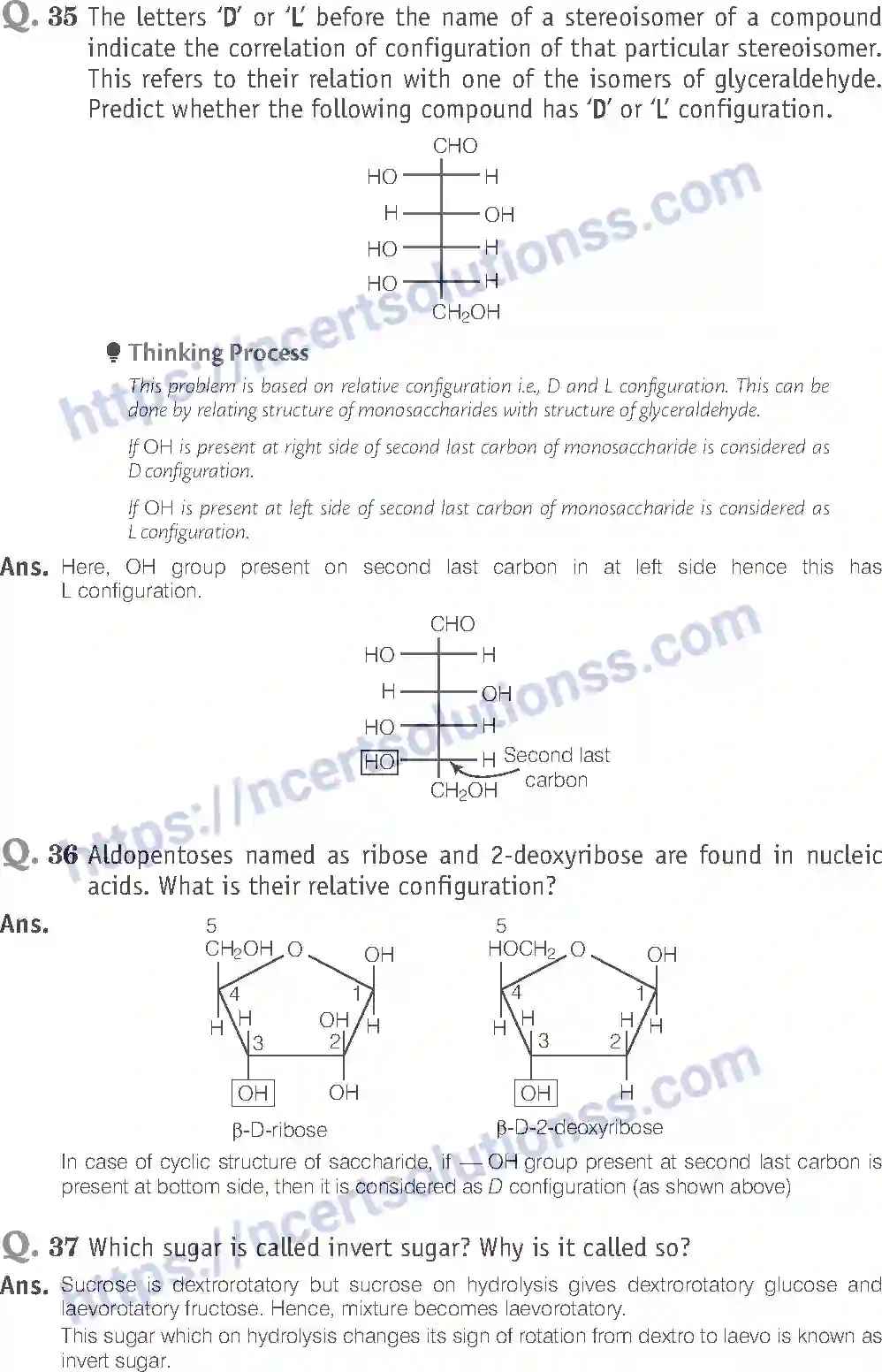 NCERT-Exemplar-Solution-Class-12-Chemistry-Biomolecules-43-page-16