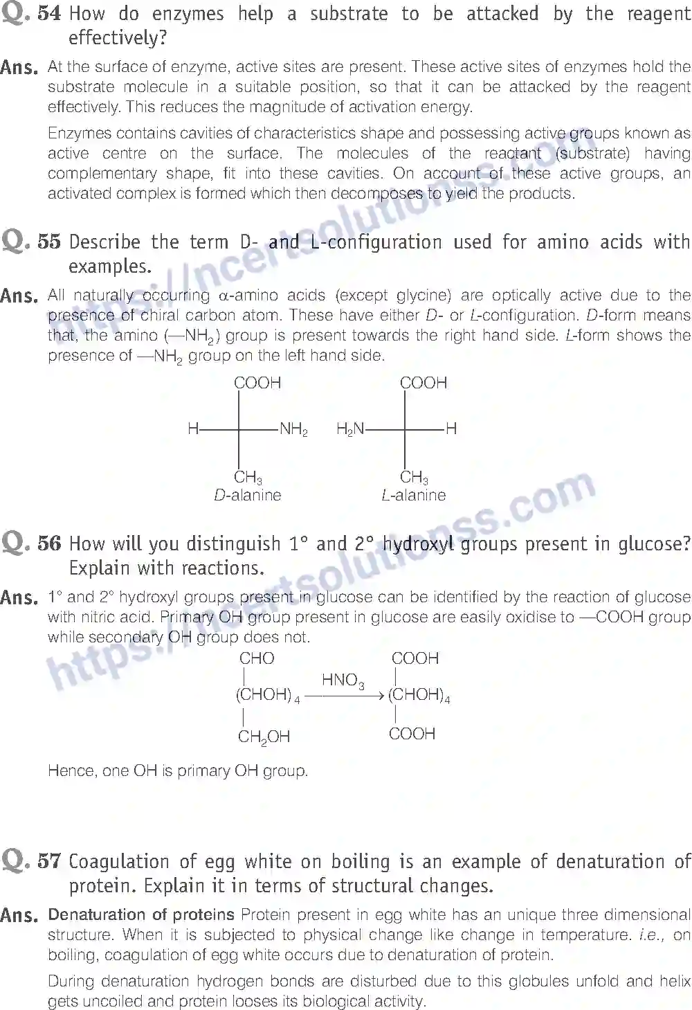 NCERT-Exemplar-Solution-Class-12-Chemistry-Biomolecules-43-page-21