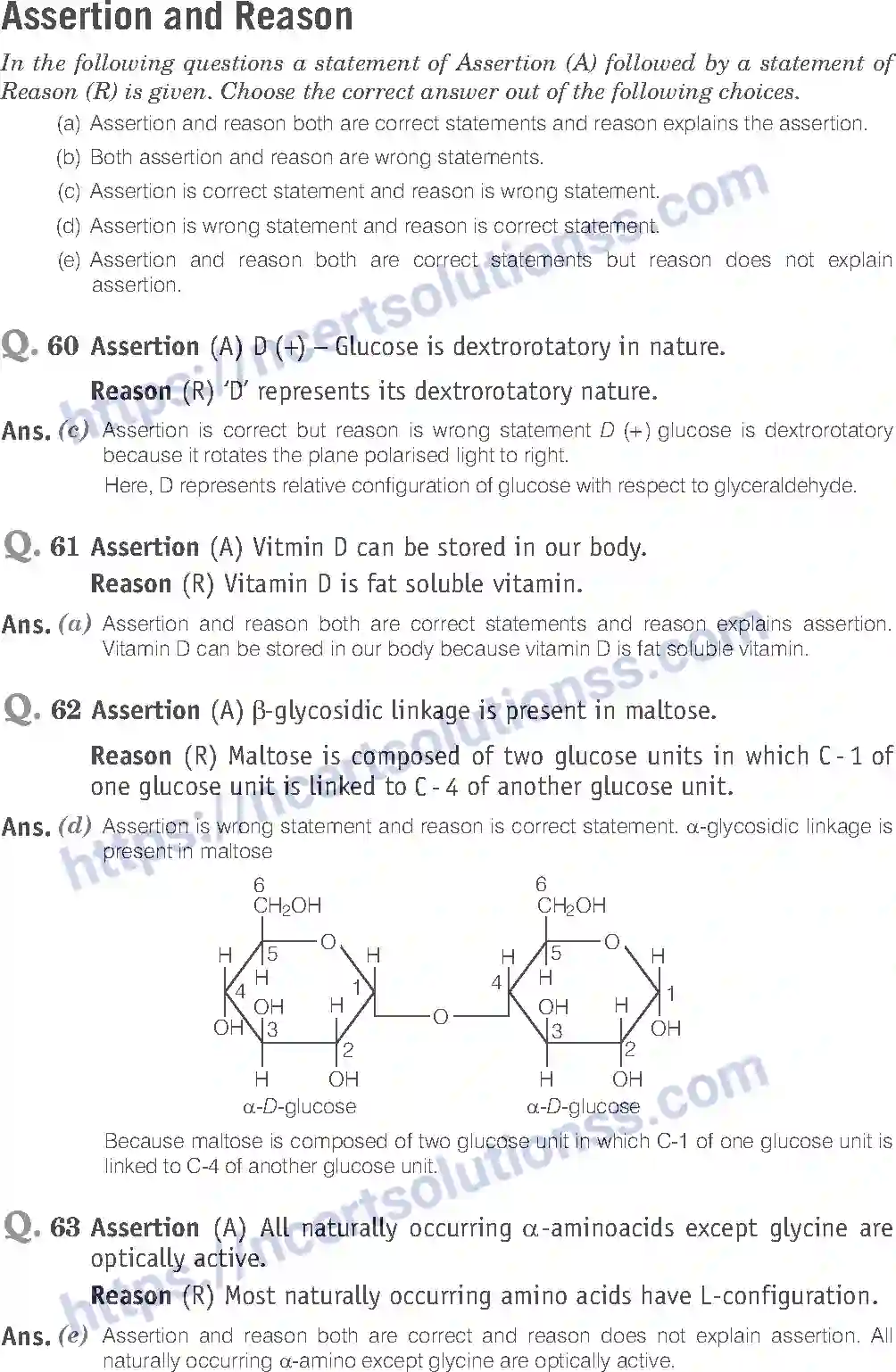 NCERT-Exemplar-Solution-Class-12-Chemistry-Biomolecules-43-page-23