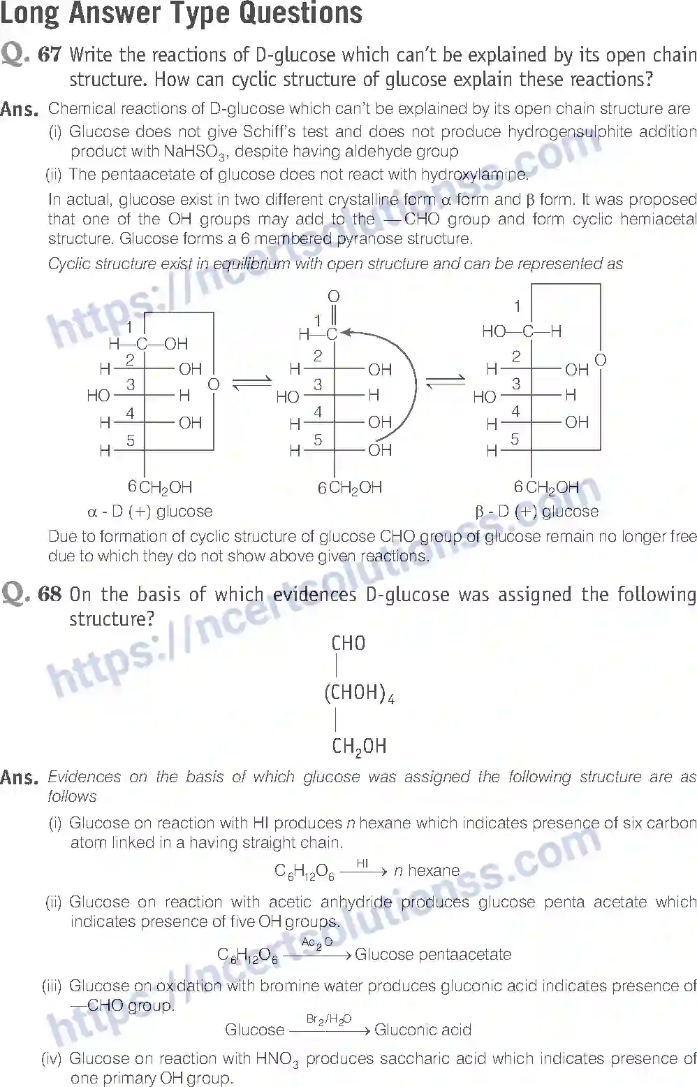 NCERT-Exemplar-Solution-Class-12-Chemistry-Biomolecules-43-page-25