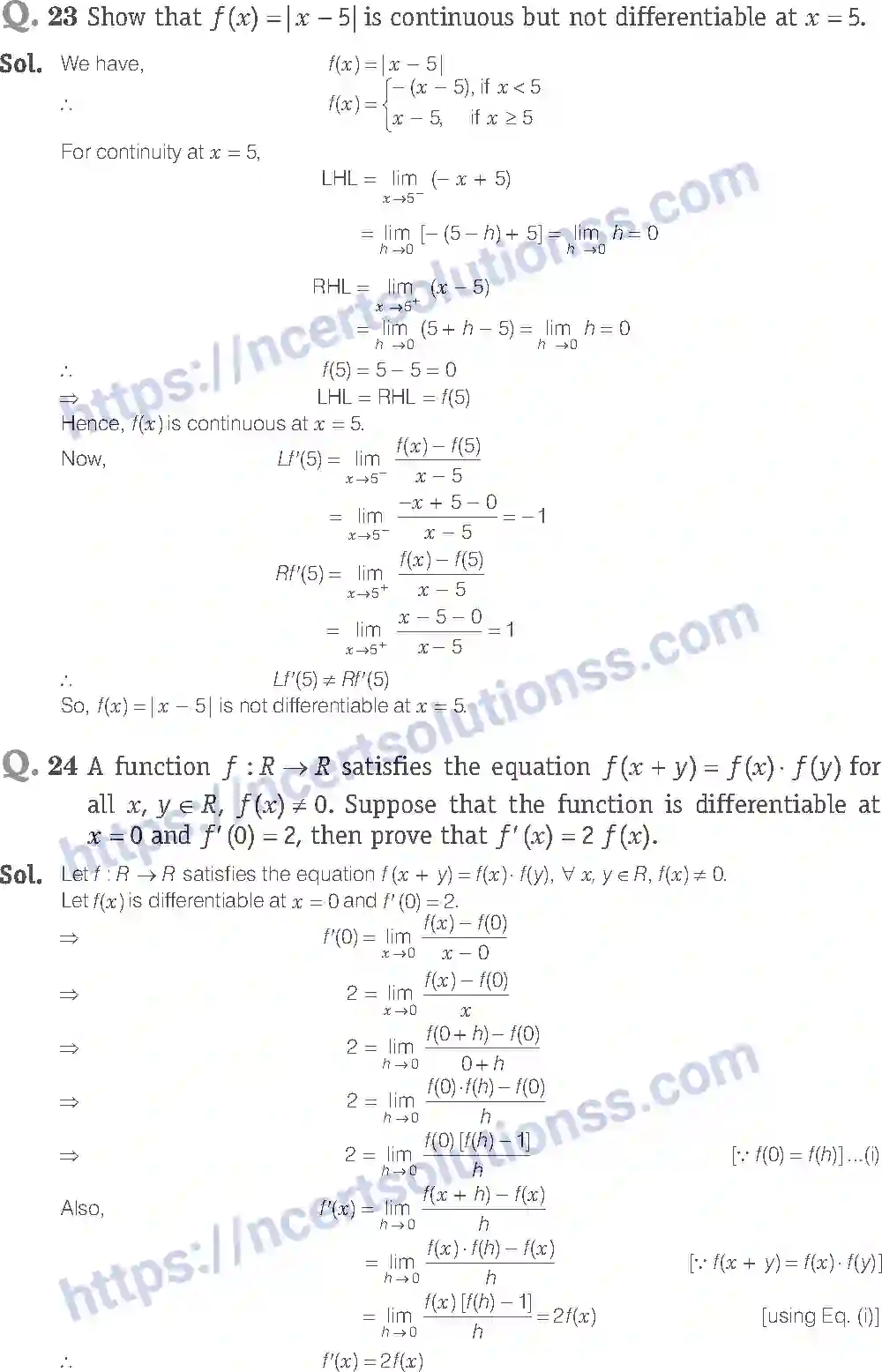 NCERT-Exemplar-Solution-Class-12-Mathematics-Continuity-and-Differentiability-5-page-12