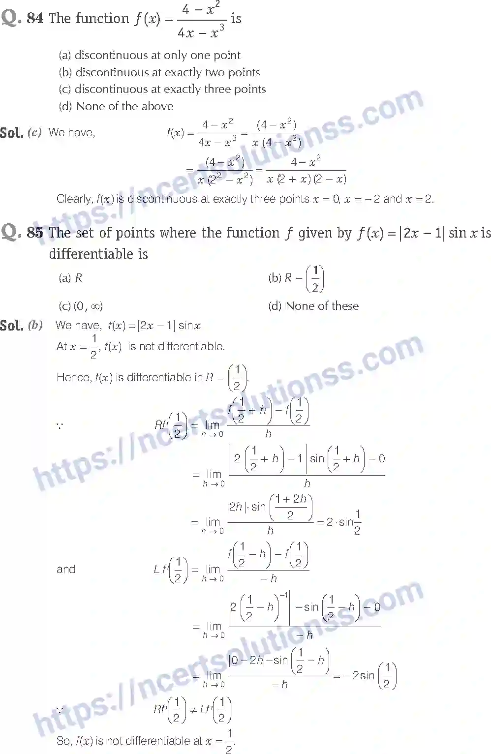 NCERT-Exemplar-Solution-Class-12-Mathematics-Continuity-and-Differentiability-5-page-43