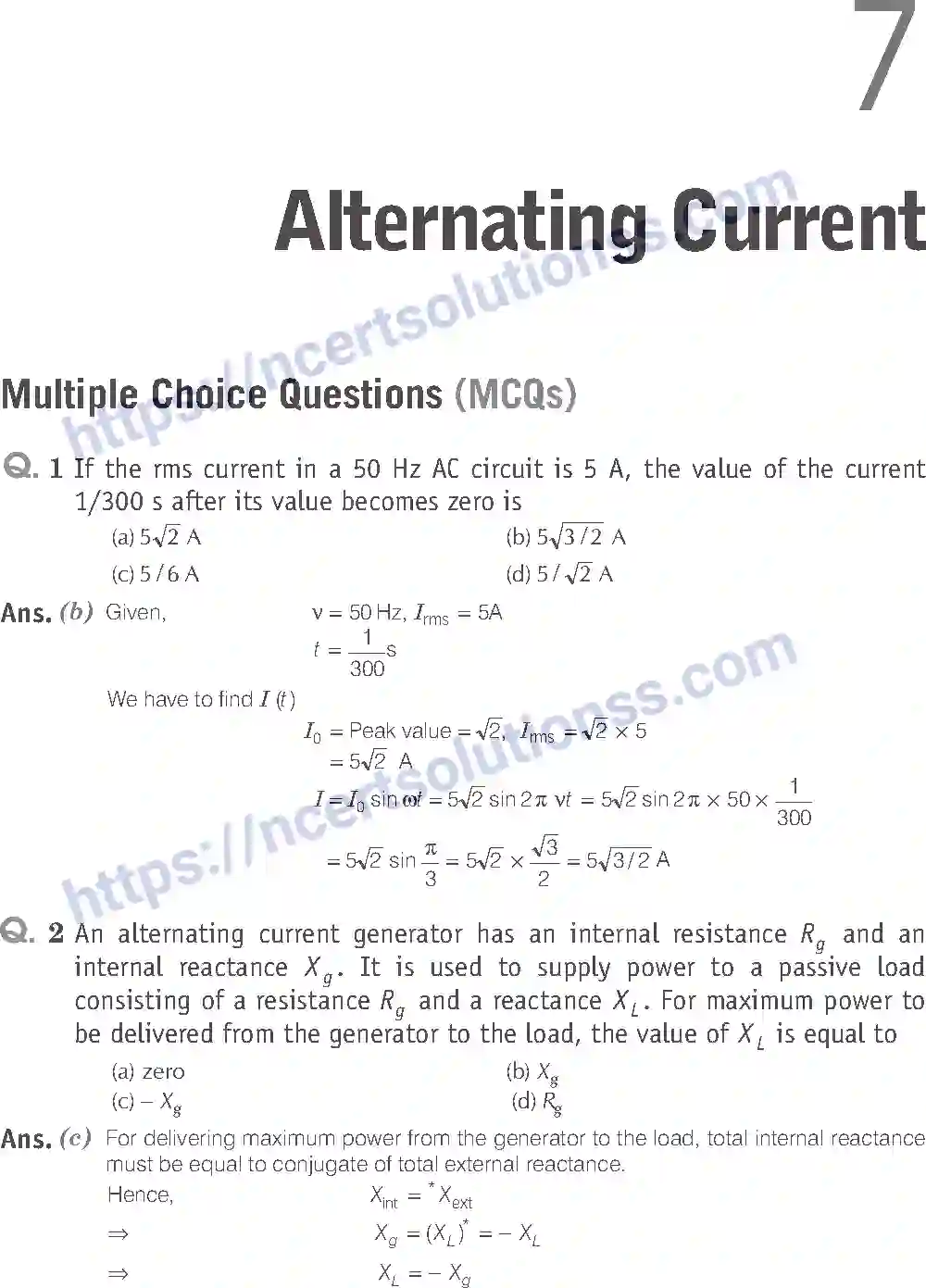 NCERT-Exemplar-Solution-Class-12-Physics-Alternating-Current-52-page-1