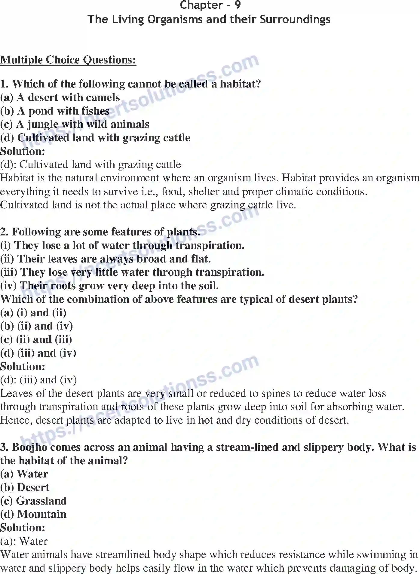 NCERT-Exemplar-Solution-Class-6-Science-The-Living-Organisms-and-their-Surroundings-263-page-1