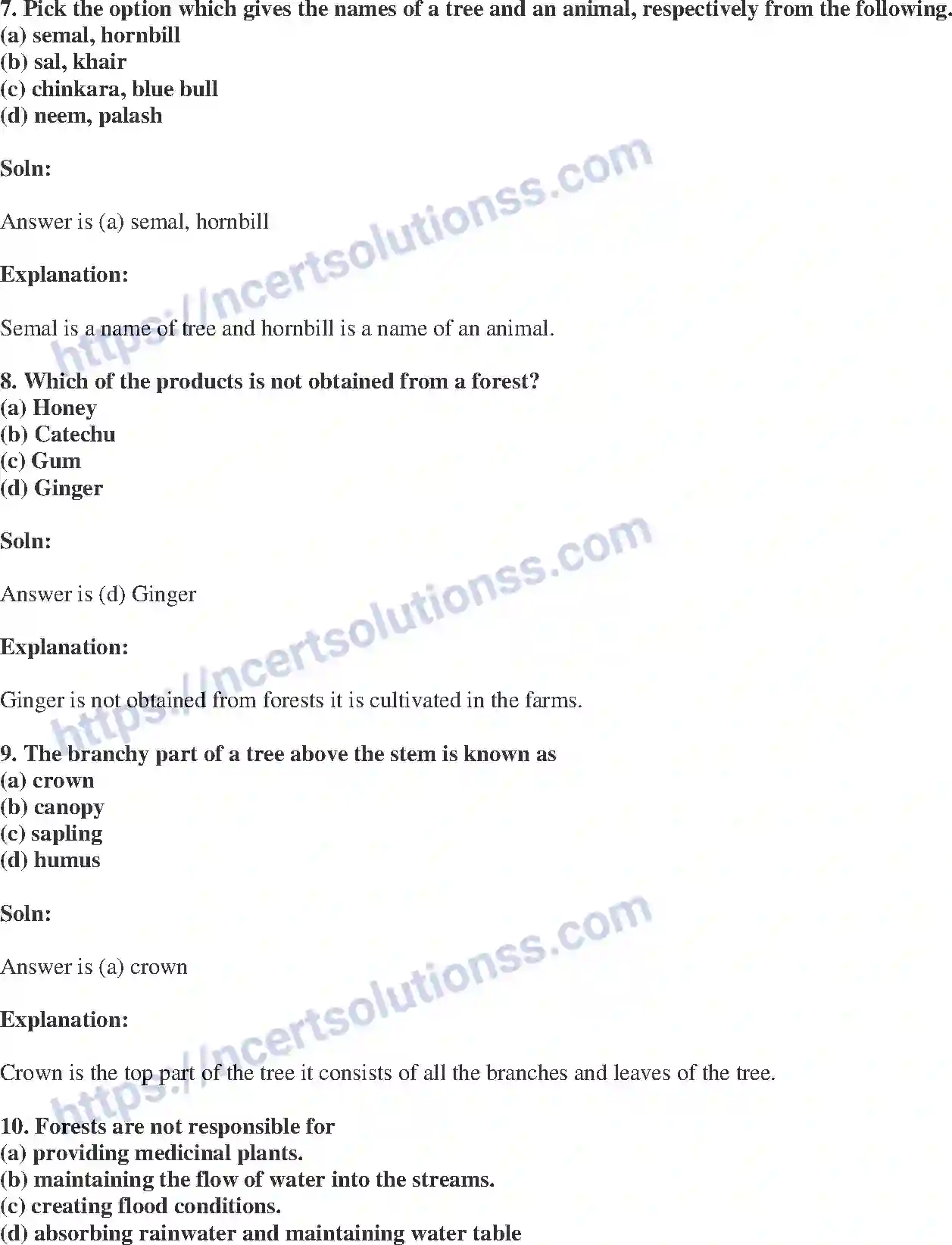 NCERT-Exemplar-Solution-Class-7-Science-Forests-Our-Lifeline-244-page-3