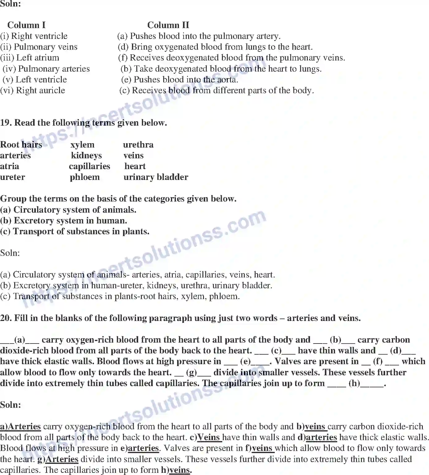 NCERT-Exemplar-Solution-Class-7-Science-Transportation-in-Animals-and-Plants-238-page-7