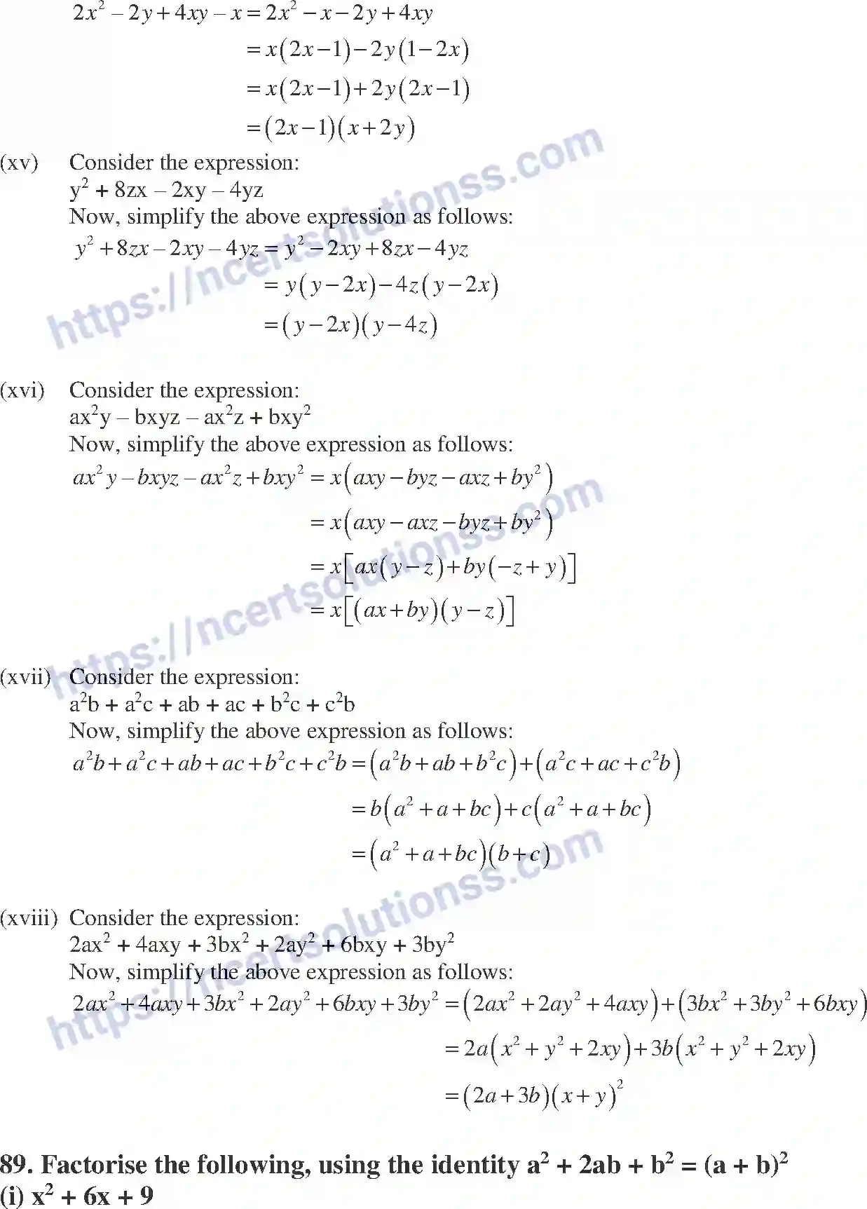NCERT-Exemplar-Solution-Class-8-Mathematics-Algebraic-Expressions-Identities-and-Factorization-191-page-41
