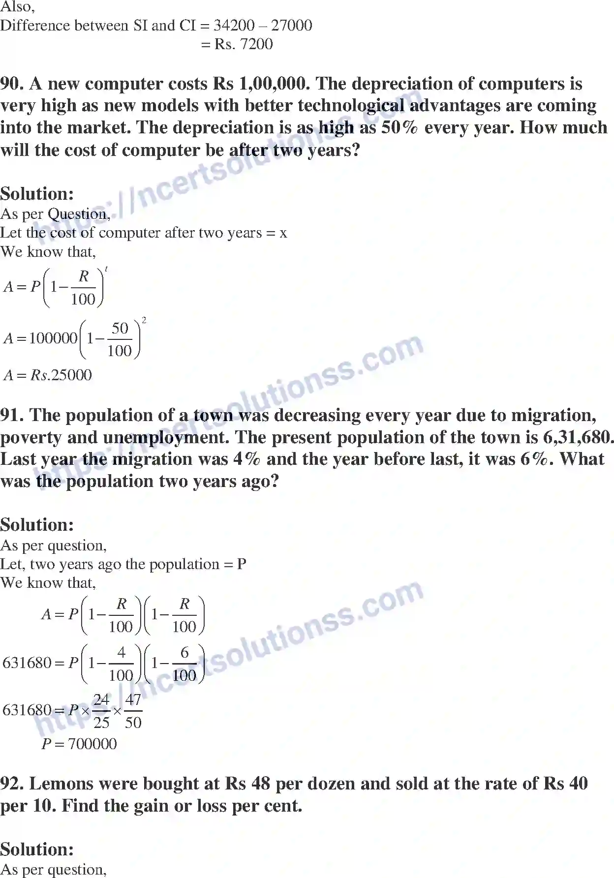 NCERT-Exemplar-Solution-Class-8-Mathematics-Comparing-Quantities-193-page-36