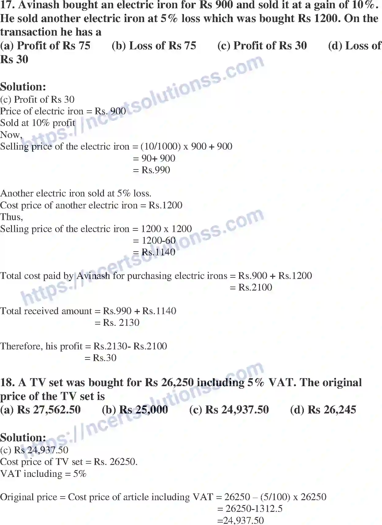 NCERT-Exemplar-Solution-Class-8-Mathematics-Comparing-Quantities-193-page-8