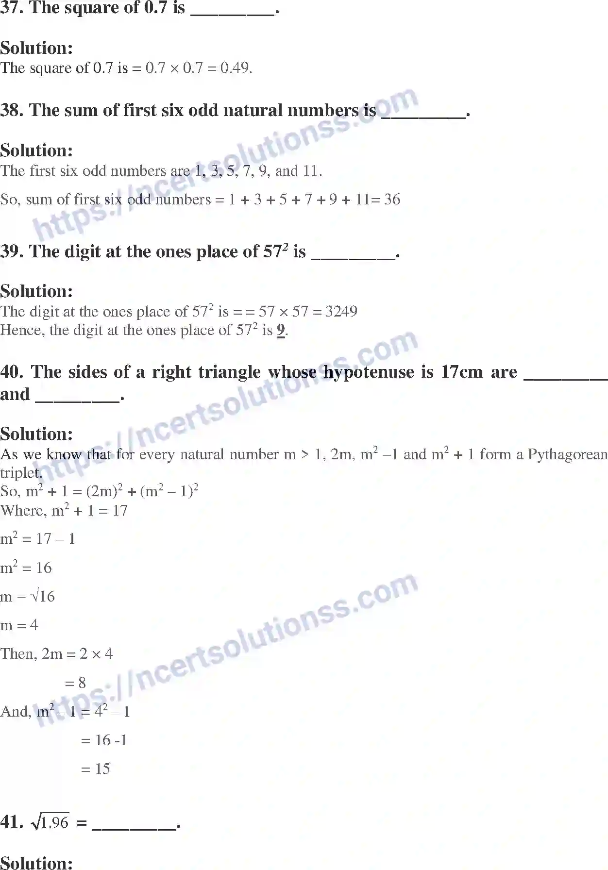 NCERT-Exemplar-Solution-Class-8-Mathematics-Square-Square-Root-and-Cube-Cube-Root-187-page-11