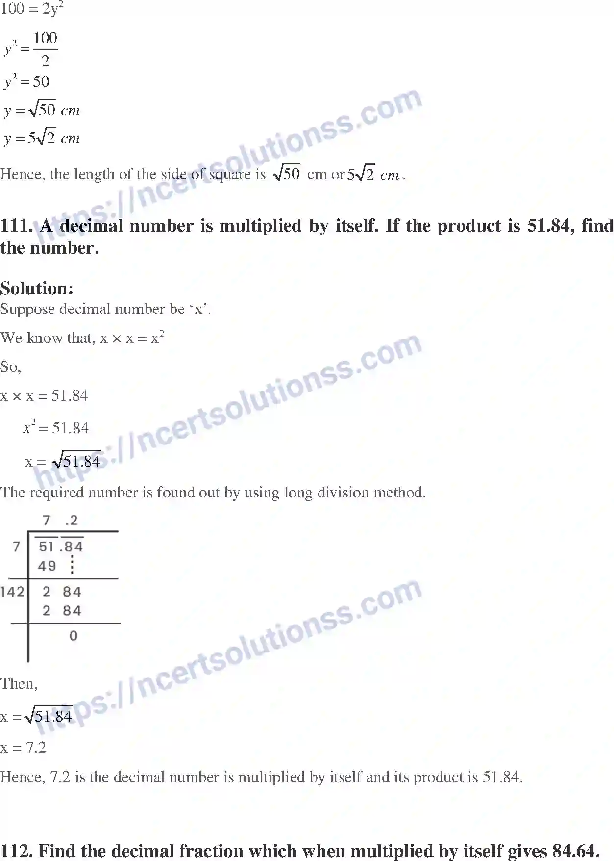 NCERT-Exemplar-Solution-Class-8-Mathematics-Square-Square-Root-and-Cube-Cube-Root-187-page-36