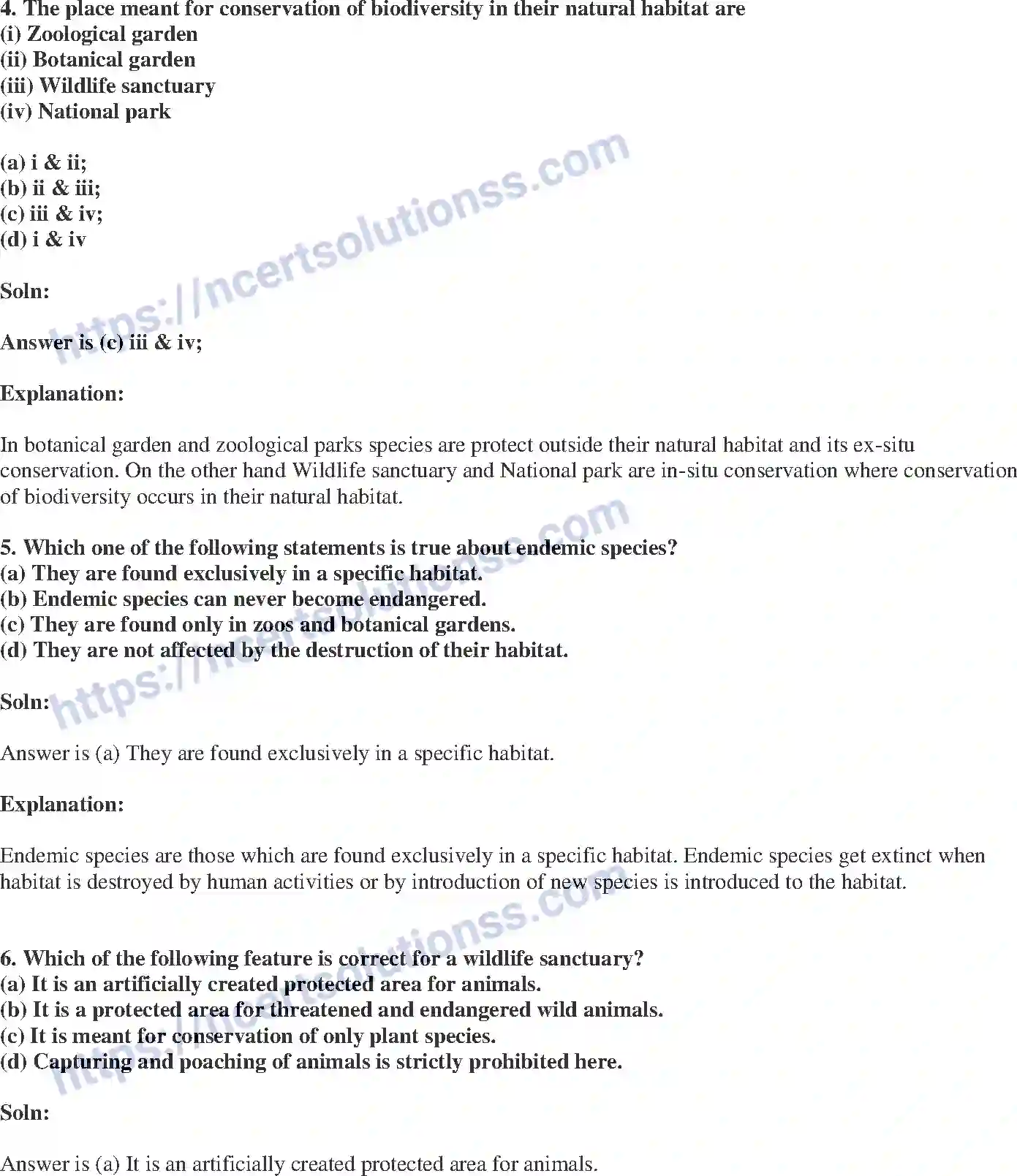 NCERT-Exemplar-Solution-Class-8-Science-Conservation-of-Plants-and-Animals-204-page-2