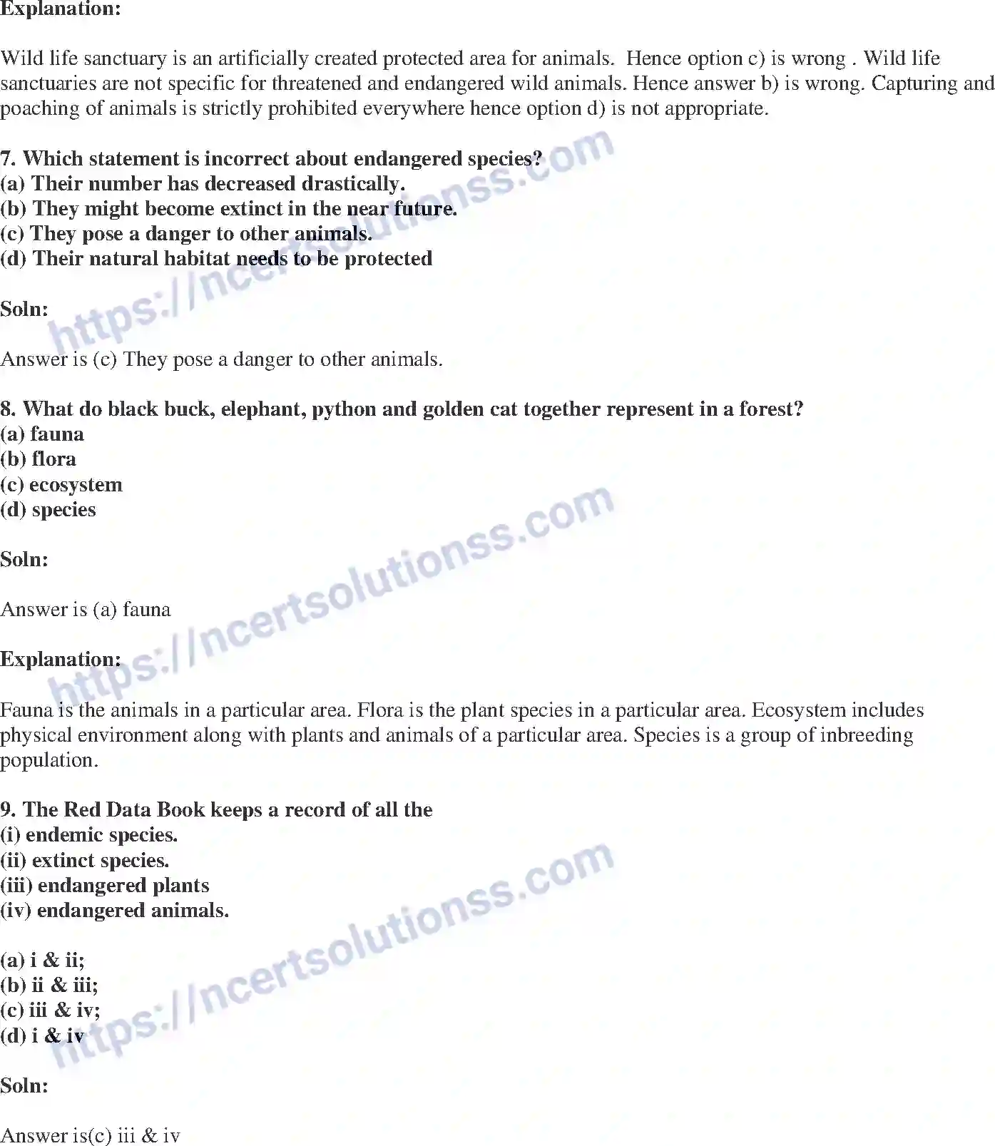 NCERT-Exemplar-Solution-Class-8-Science-Conservation-of-Plants-and-Animals-204-page-3