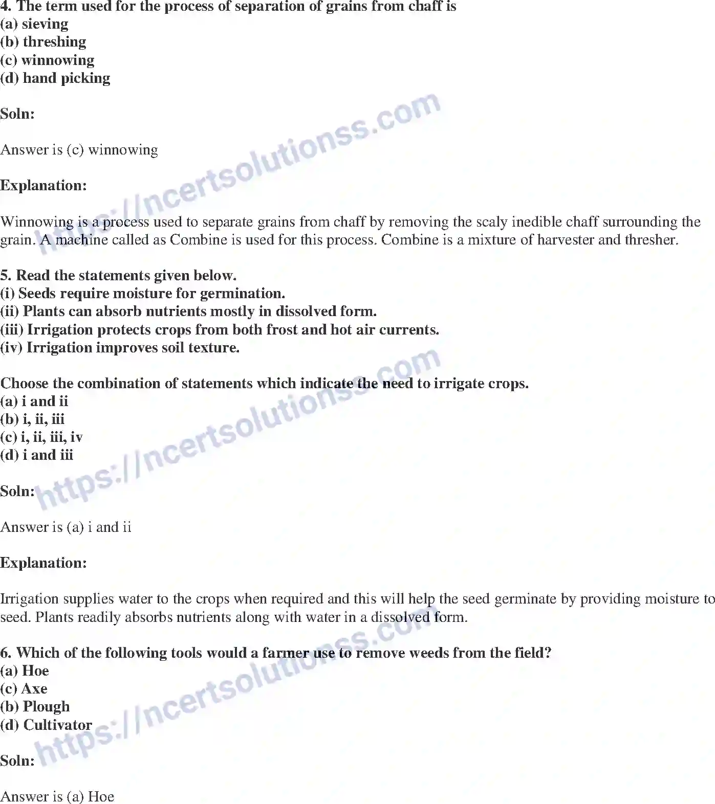 NCERT-Exemplar-Solution-Class-8-Science-Crop-Production-and-Management-198-page-2