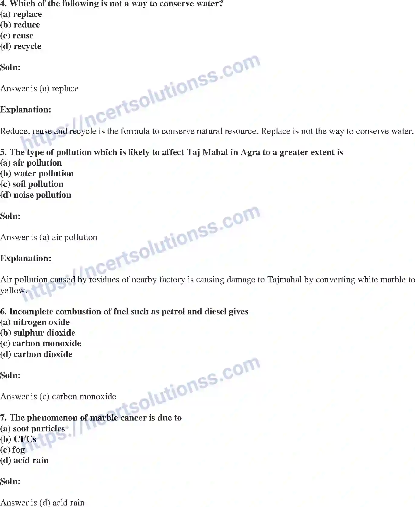 NCERT-Exemplar-Solution-Class-8-Science-Pollution-of-Air-and-Water-215-page-2