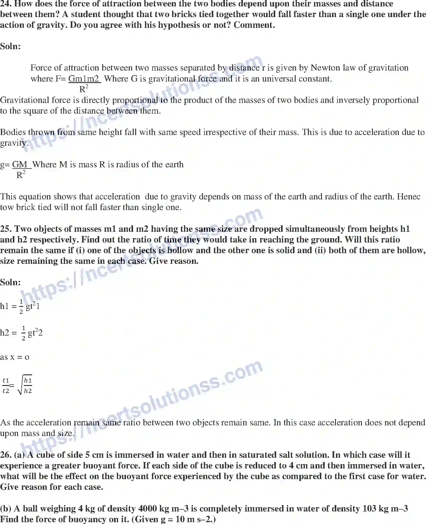 NCERT-Exemplar-Solution-Class-9-Science-Gravitation-179-page-8