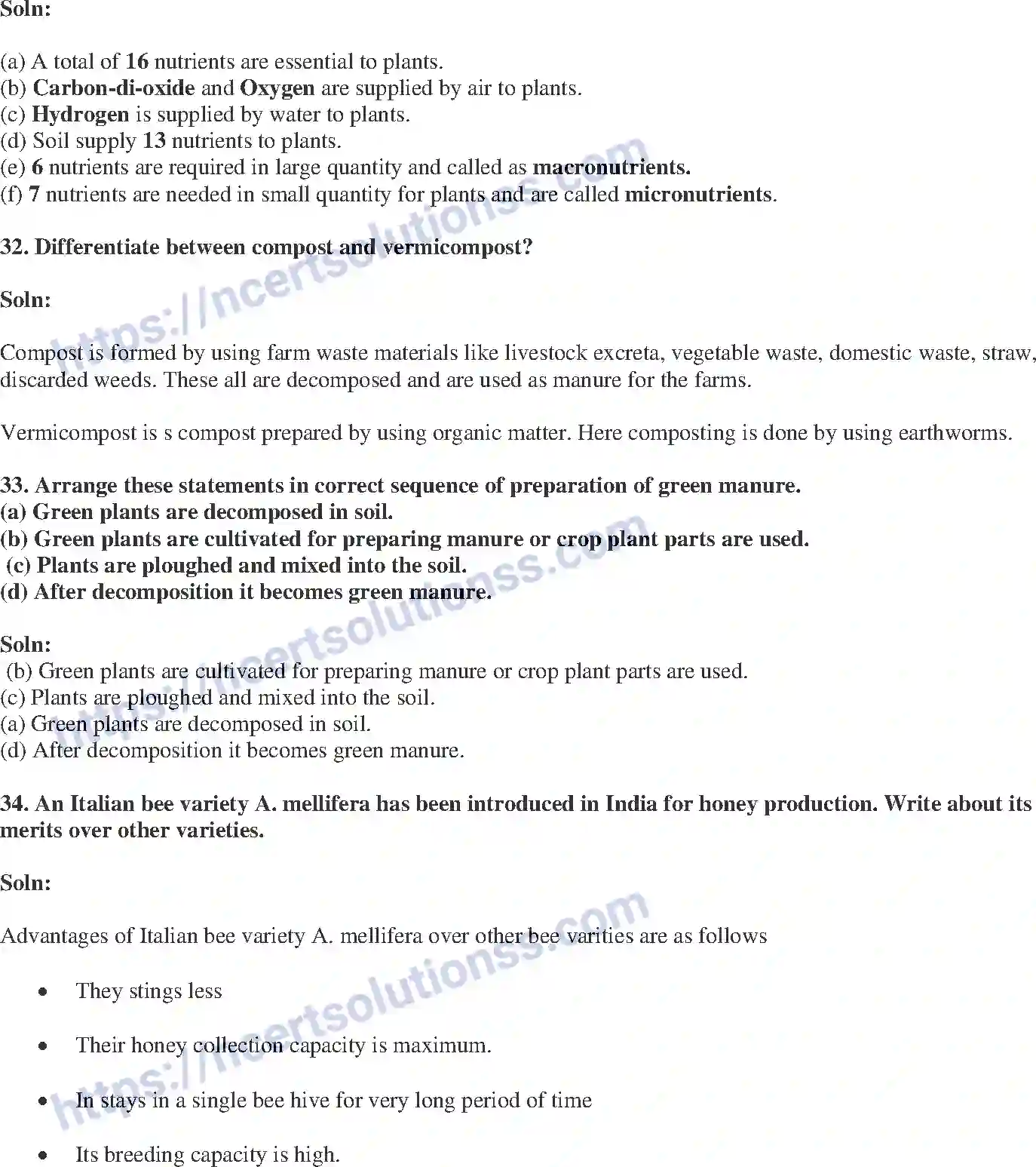 NCERT-Exemplar-Solution-Class-9-Science-Improvement-in-Food-Resources-184-page-10