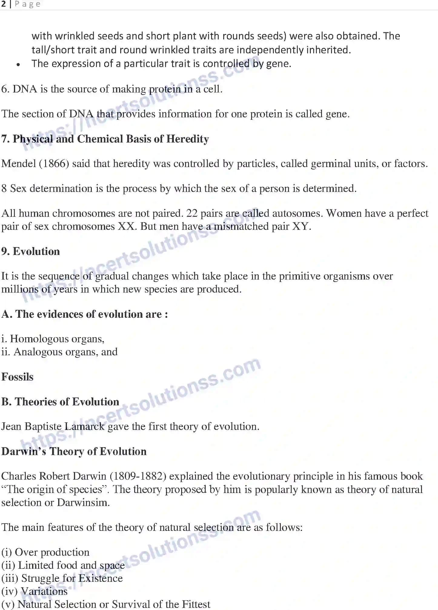 NCERT-Notes-Class-10-Science-Heredity-and-Evolution-500-page-2