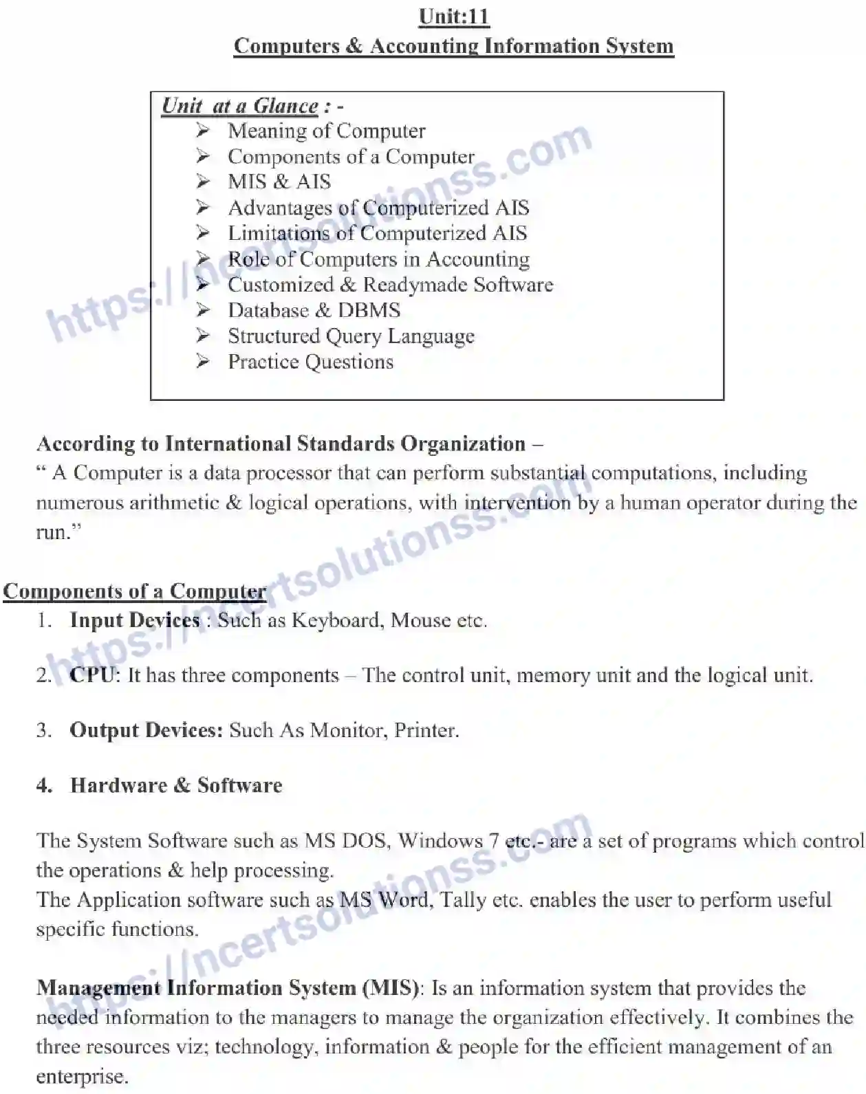 NCERT-Notes-Class-11-Accountancy-Computers-and--Accounting-Information-System-327-page-1