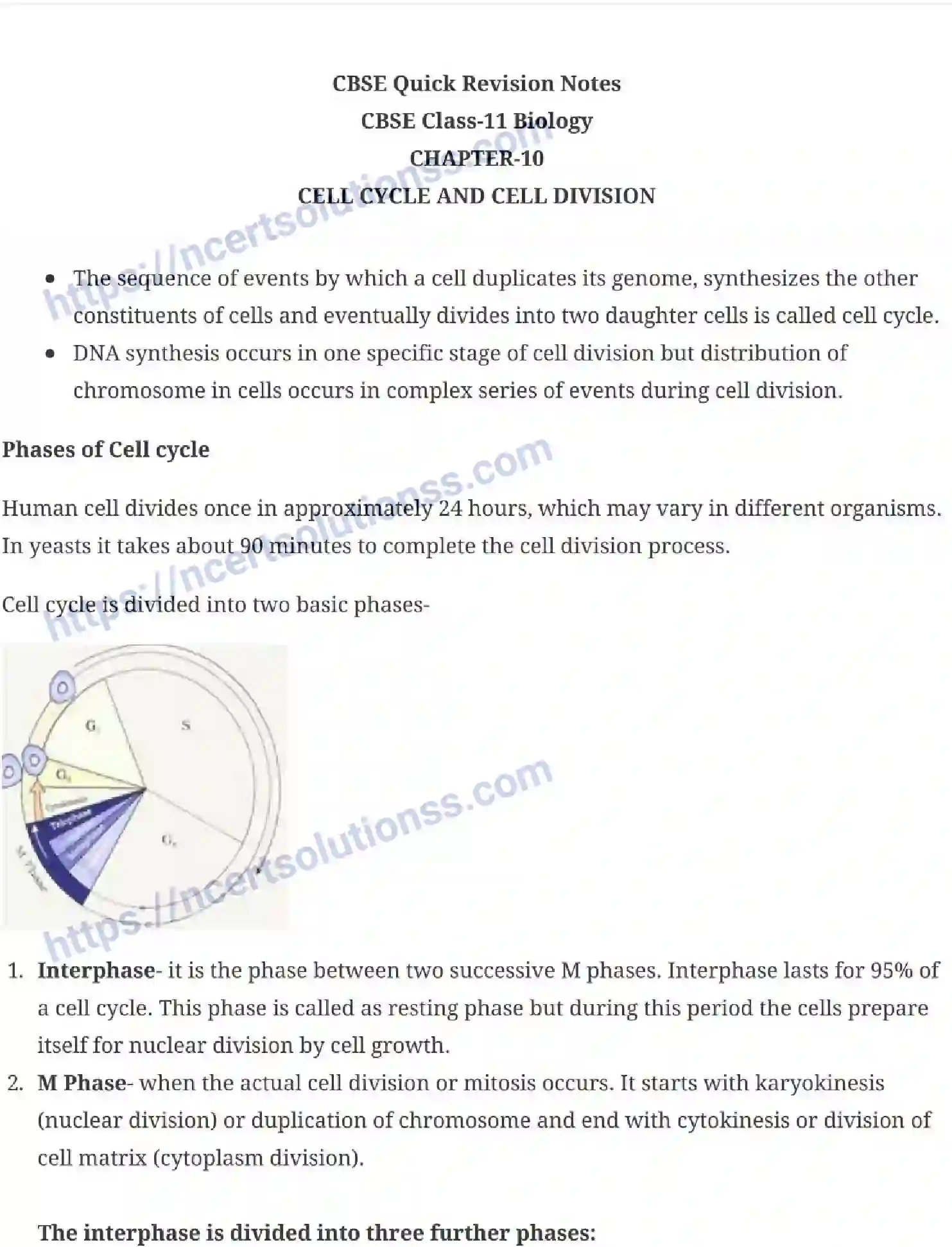 NCERT-Notes-Class-11-Biology-Cell-Cycle-and-Cell-Division-234-page-1