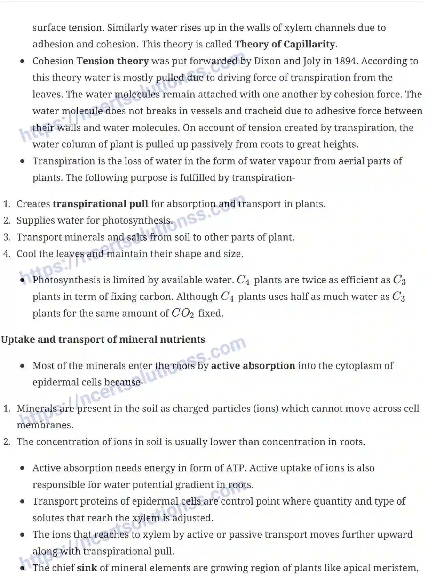 NCERT-Notes-Class-11-Biology-Transportation-in-Plants-235-page-8