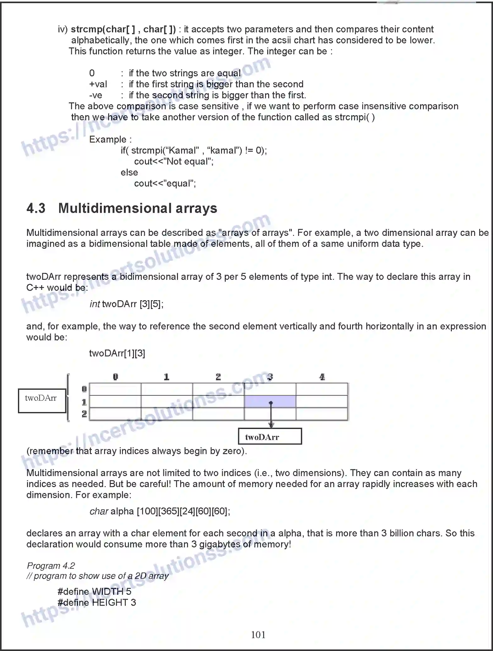 NCERT-Notes-Class-11-Computer-Science-Arrays-and-Structures-371-page-9