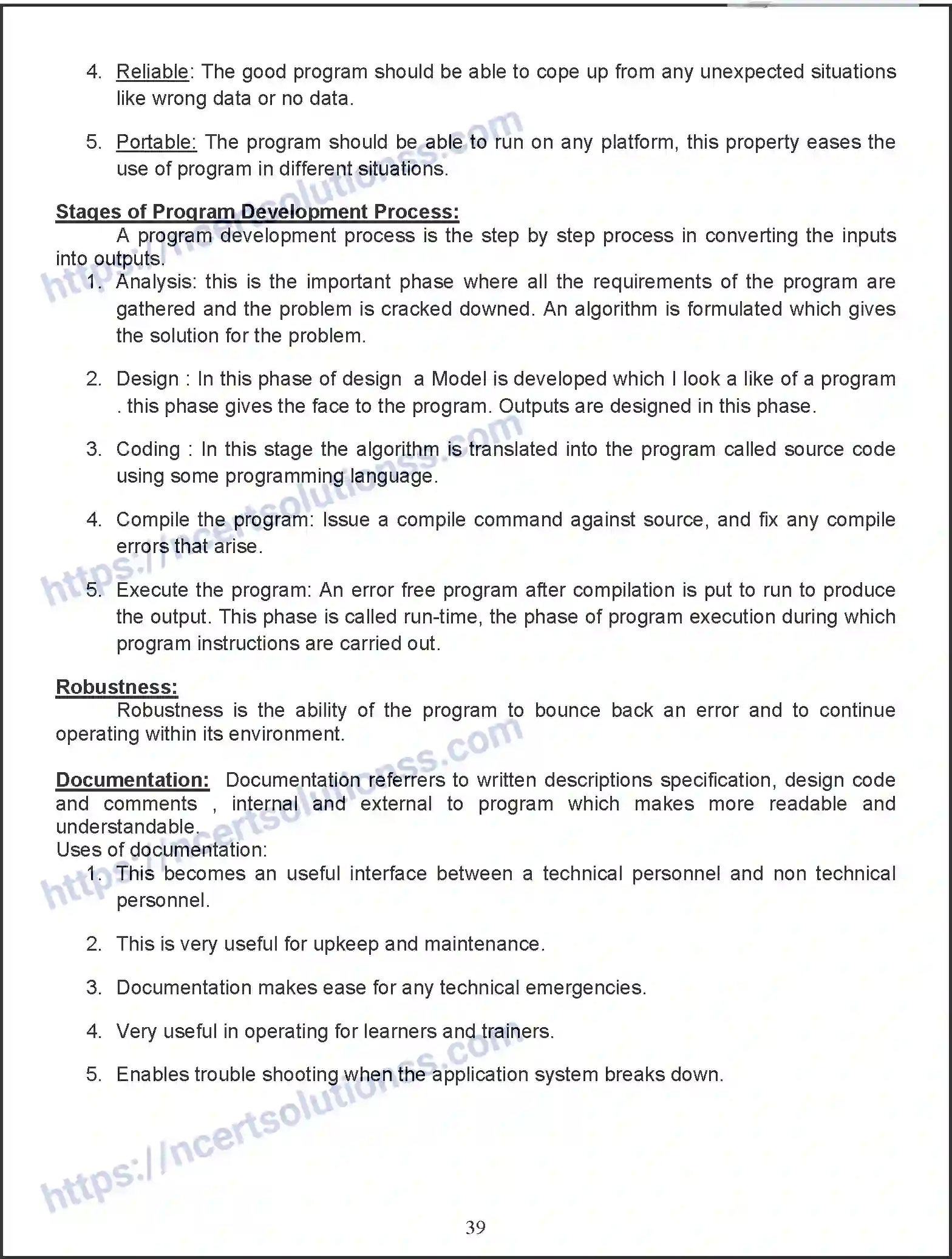 Class 11 Computer Science Programming Methodology note