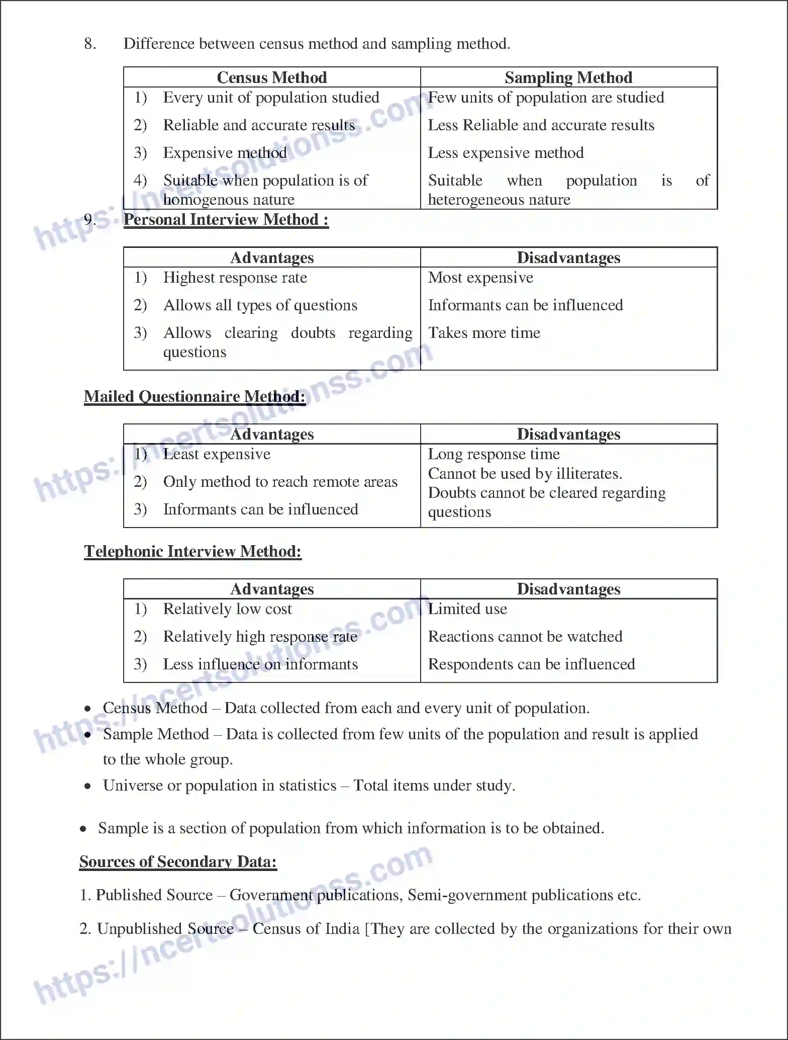 NCERT-Notes-Class-11-Economics-Collection-of-Data-262-page-2