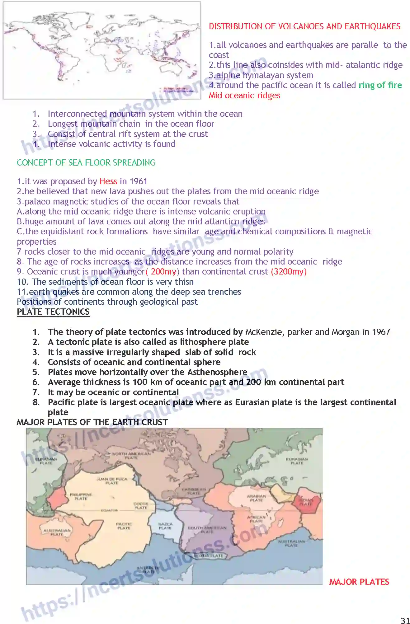 NCERT-Notes-Class-11-Geography-Distribution-of-Oceans-and-Continents-352-page-4