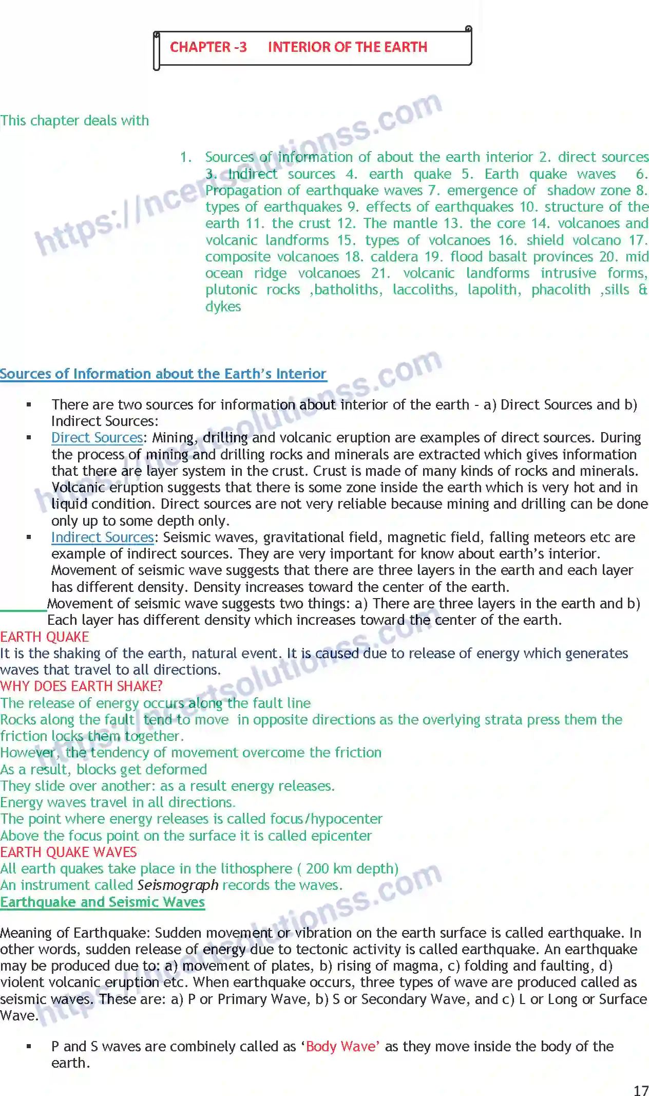 NCERT-Notes-Class-11-Geography-Interior-of-the-Earth-357-page-1