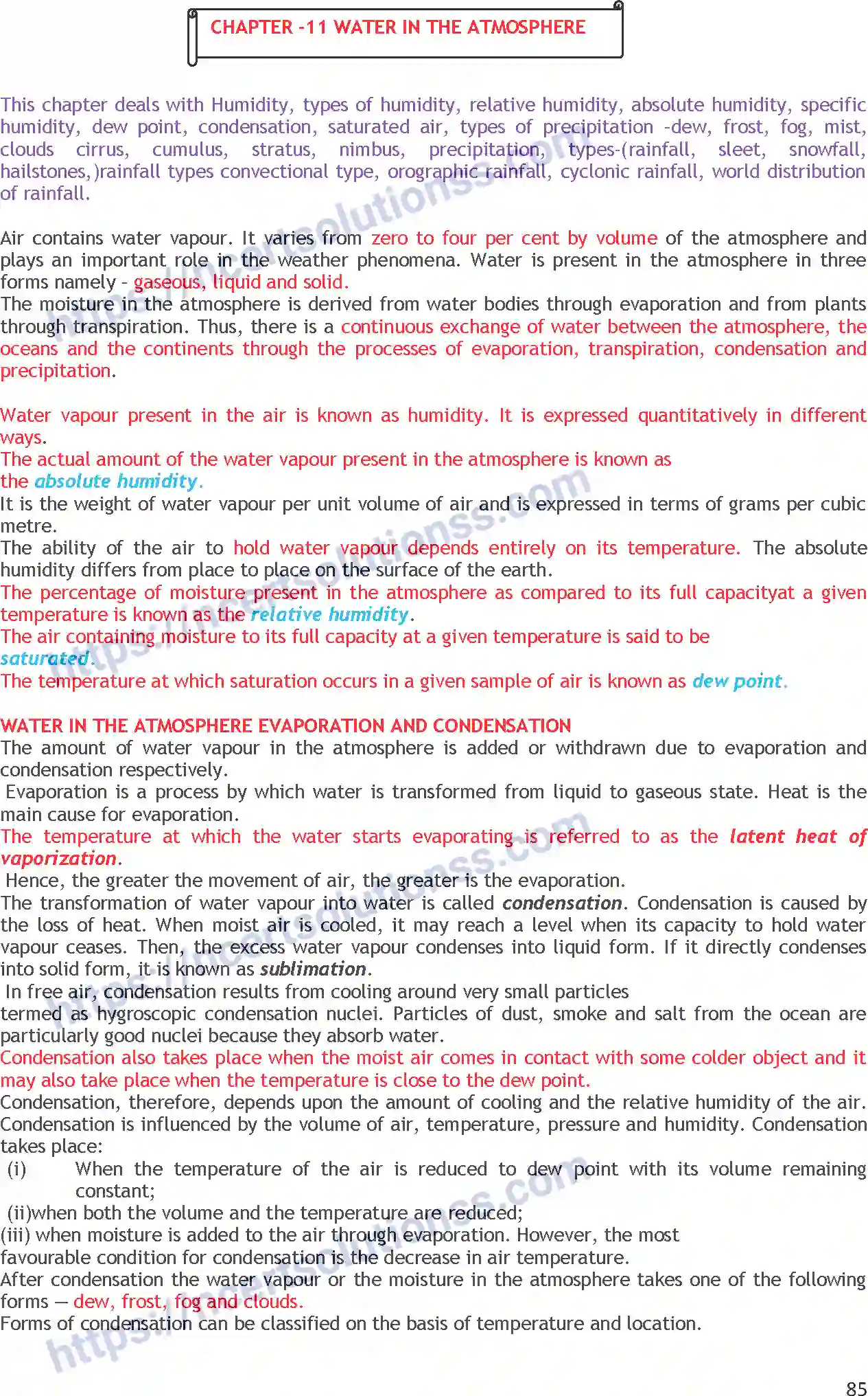 NCERT-Notes-Class-11-Geography-Water-in-the-Atmosphere-368-page-1