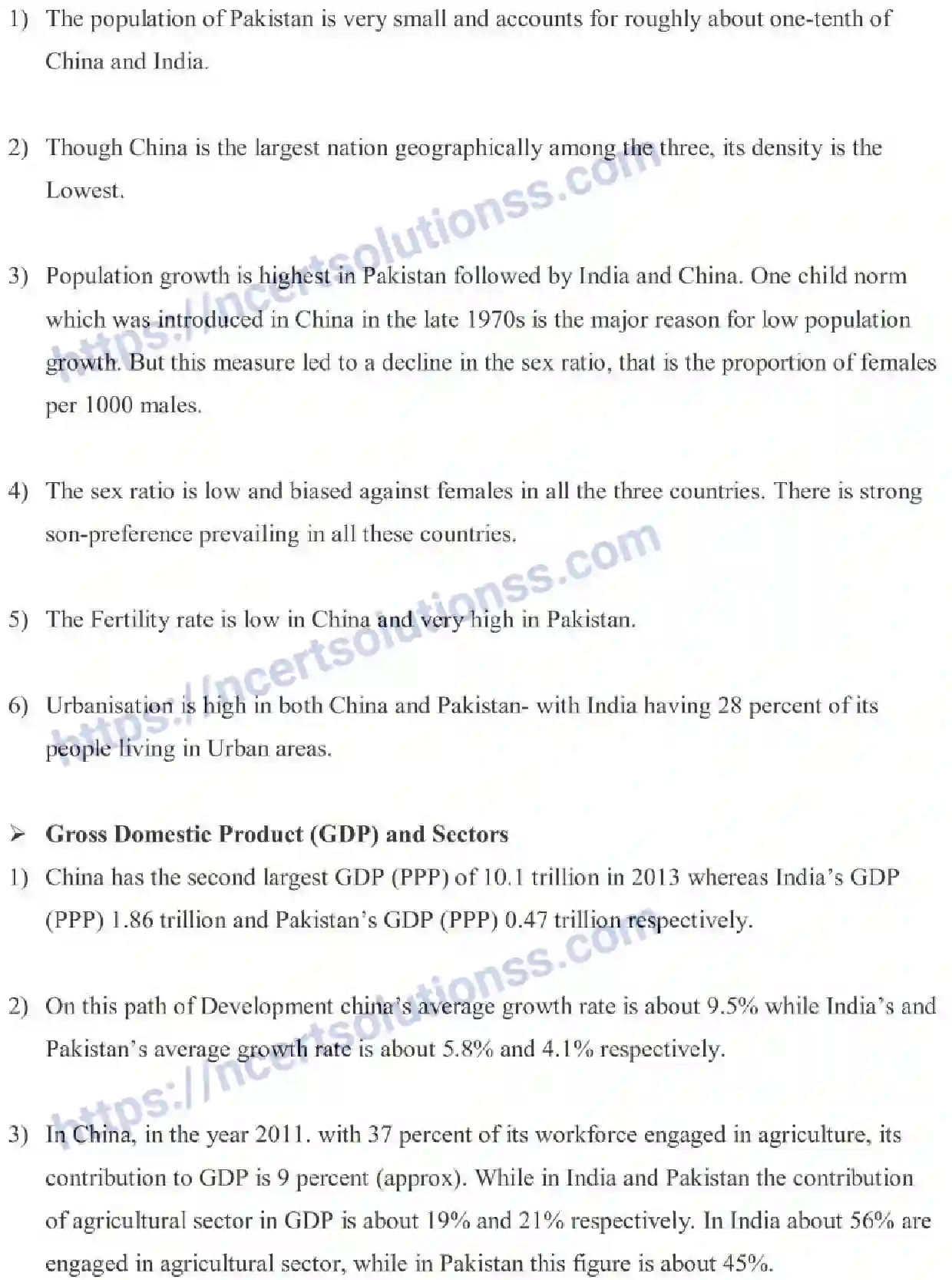 NCERT-Notes-Class-11-Indian-Economic-Development-Comparative-Development-Experience-Of-India-459-page-4