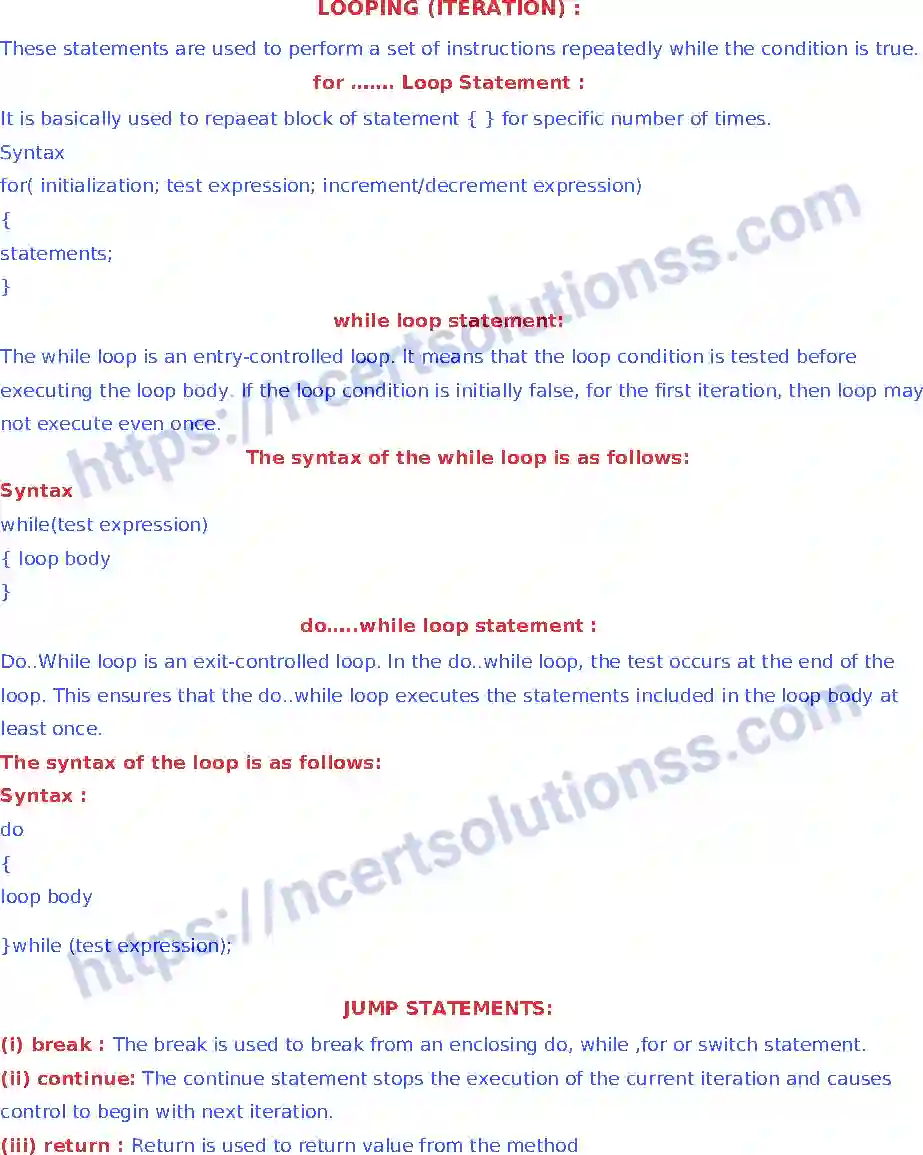 NCERT-Notes-Class-11-Informatics-Practices-Chapter-5-Control-Structures-280-page-2