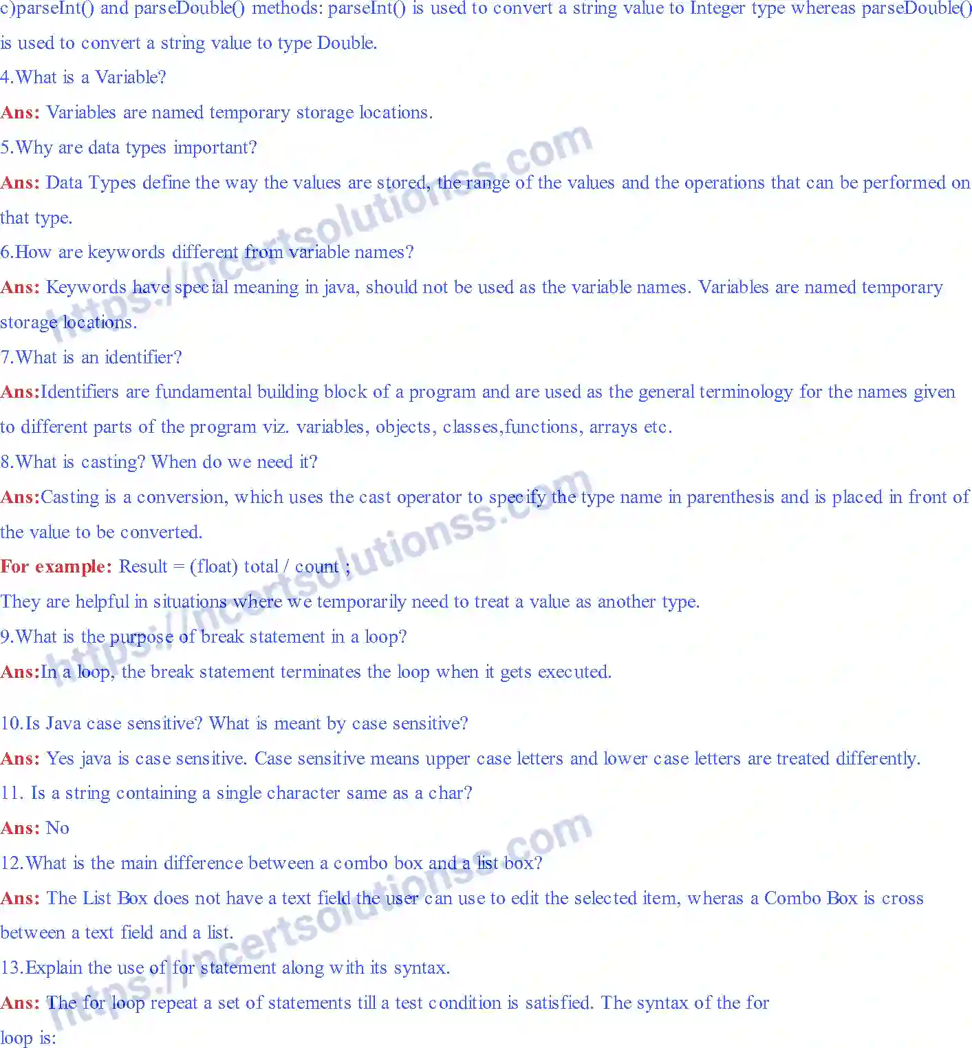 NCERT-Notes-Class-11-Informatics-Practices-Chapter-6-Java-IDE-Programming-–-I--II-and--III-281-page-6