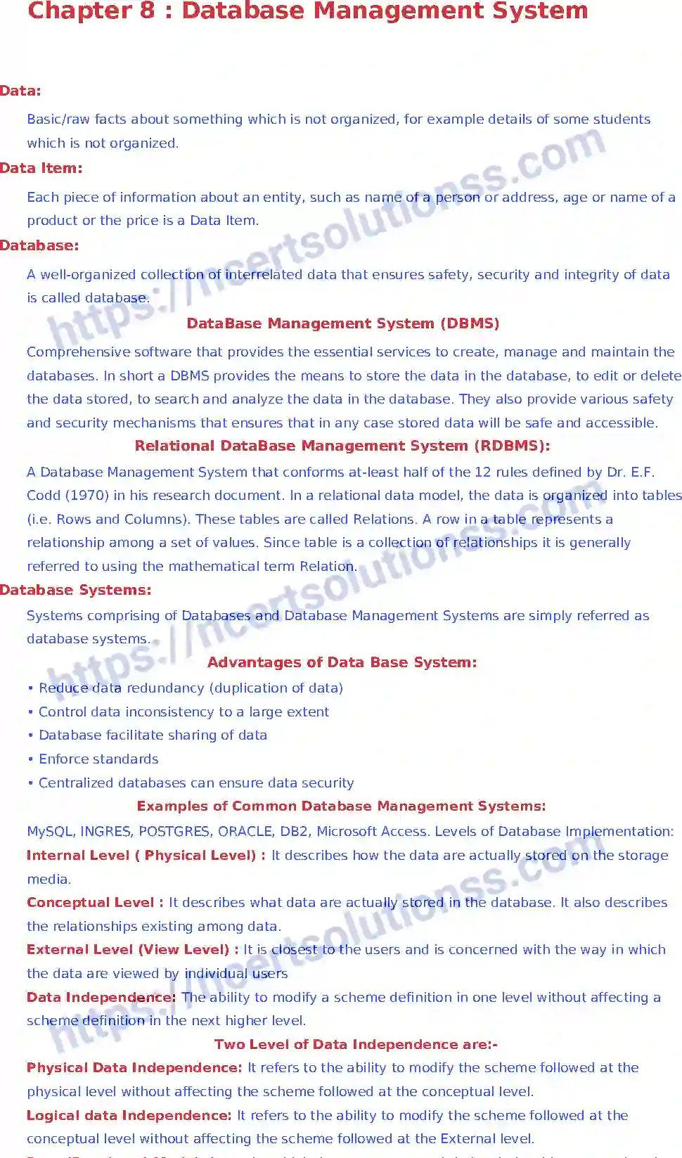 NCERT-Notes-Class-11-Informatics-Practices-Chapter-8-Database-Management-System-283-page-1