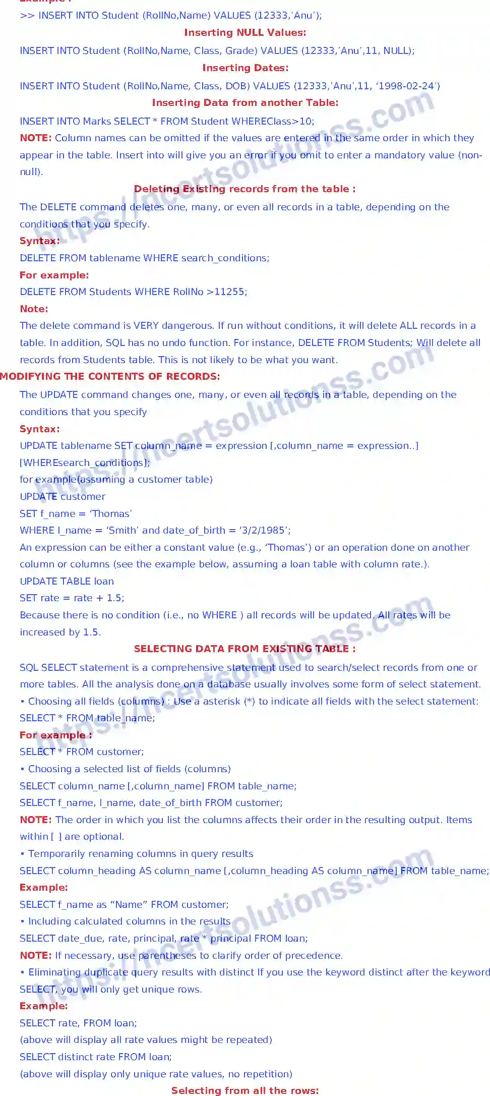 NCERT-Notes-Class-11-Informatics-Practices-Chapter-9-MYSQL-284-page-3