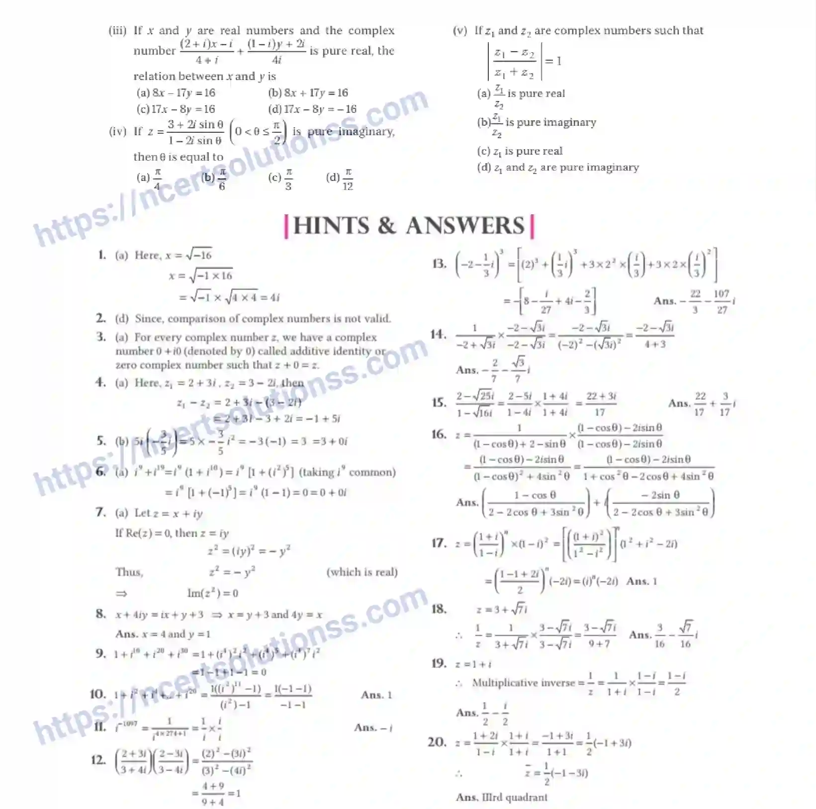 NCERT-Notes-Class-11-Maths-Complex-Numbers-and-Quadratic-Equations-290-page-27