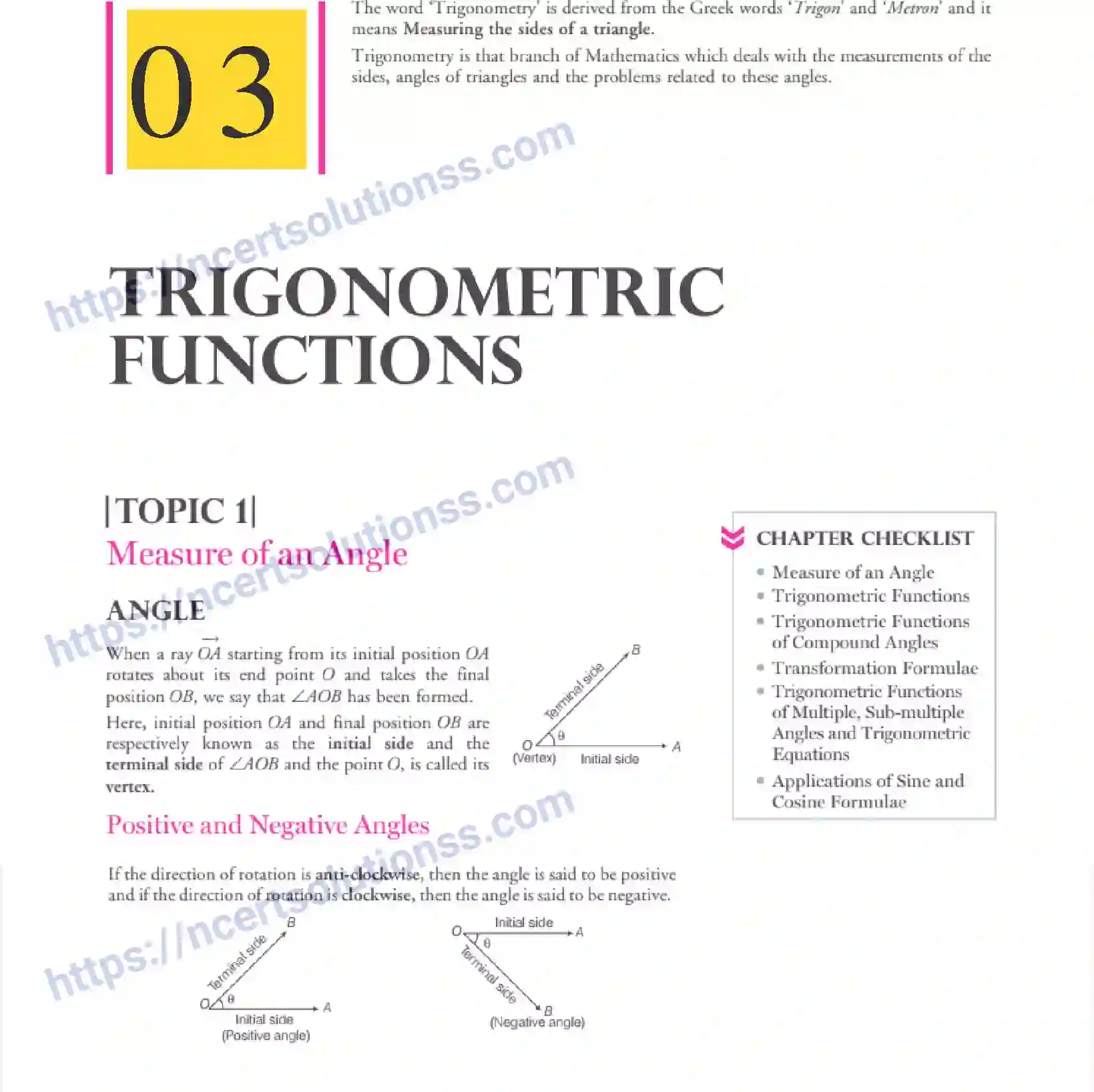NCERT-Notes-Class-11-Maths-Trigonometric-Functions-288-page-1