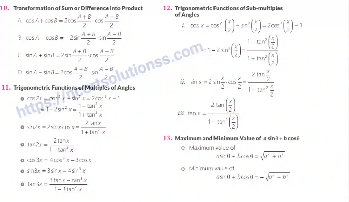 NCERT-Notes-Class-11-Maths-Trigonometric-Functions-288-page-58