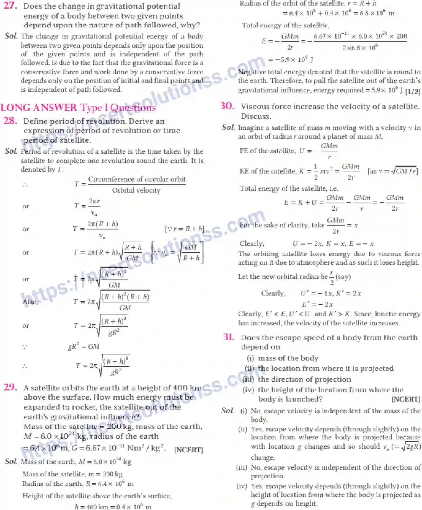 NCERT-Notes-Class-11-Physics-Gravitation-309-page-34