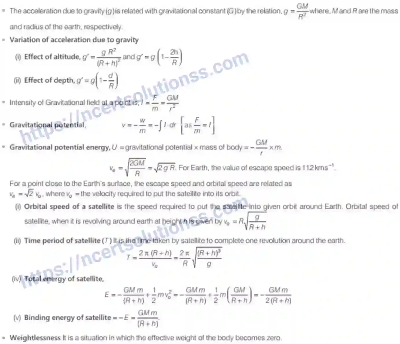 NCERT-Notes-Class-11-Physics-Gravitation-309-page-41